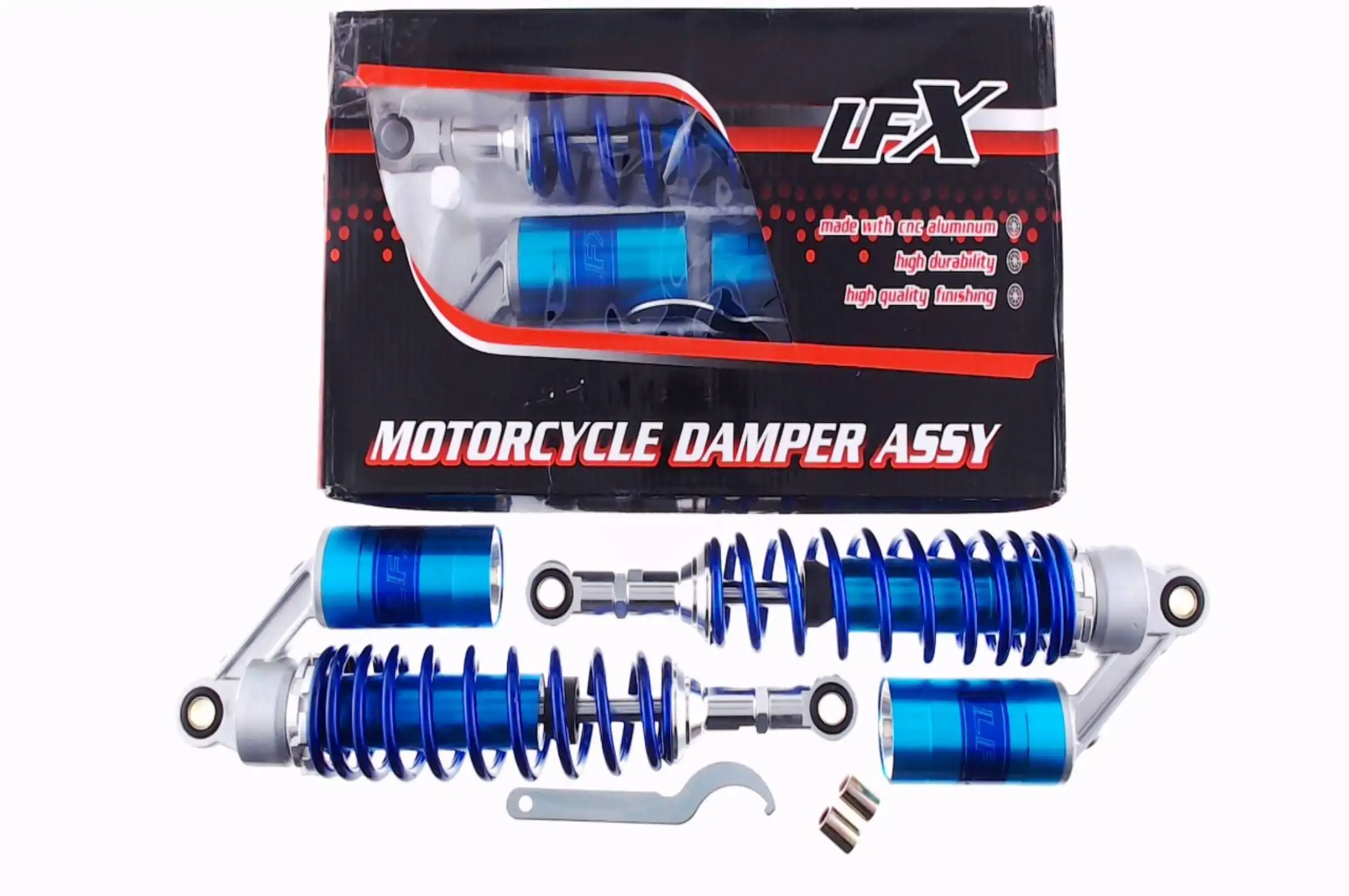 Амортизаторы (пара)   Delta   340mm, газомасляные   (синие)   KOMATCU   (mod.A)