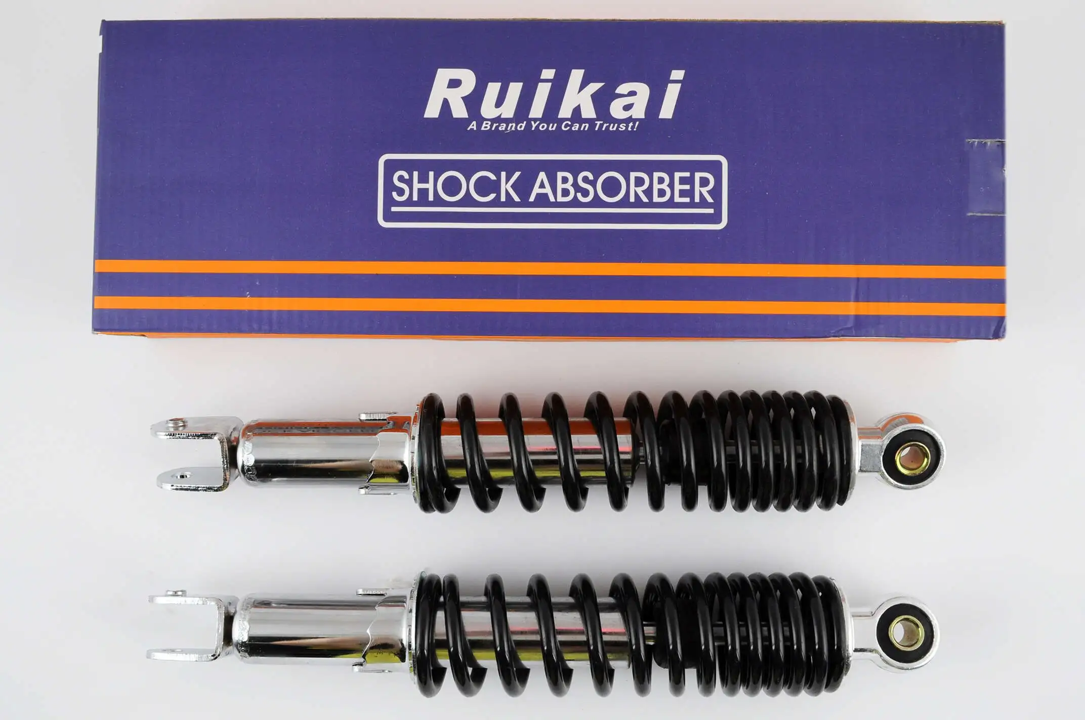 Амортизаторы (пара) GY6, DIO ZX 310mm, регулируемые (черные) RUIKAI