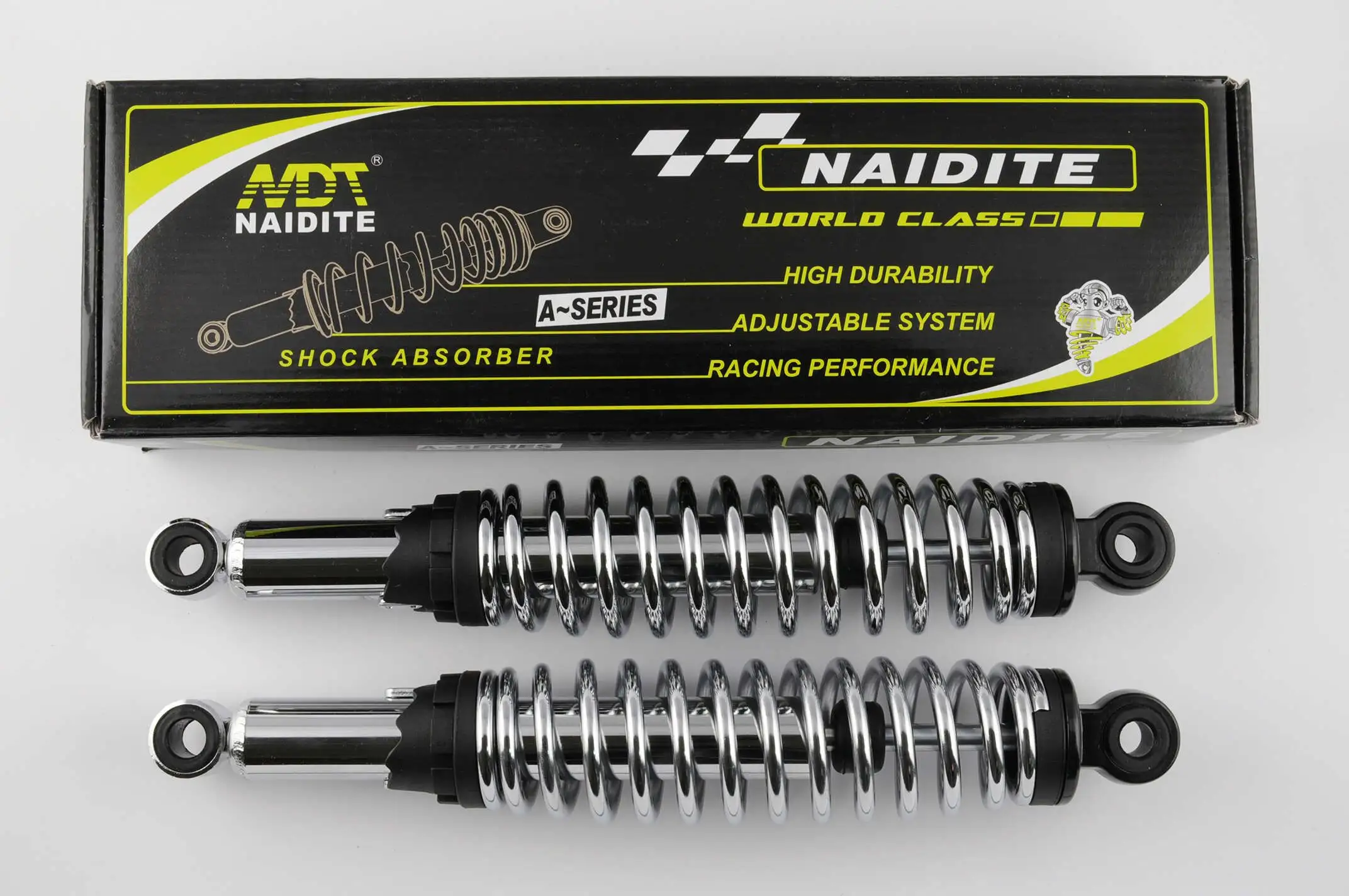 Амортизаторы (пара)   Delta   340mm, регулируемые   (хром)   NDT