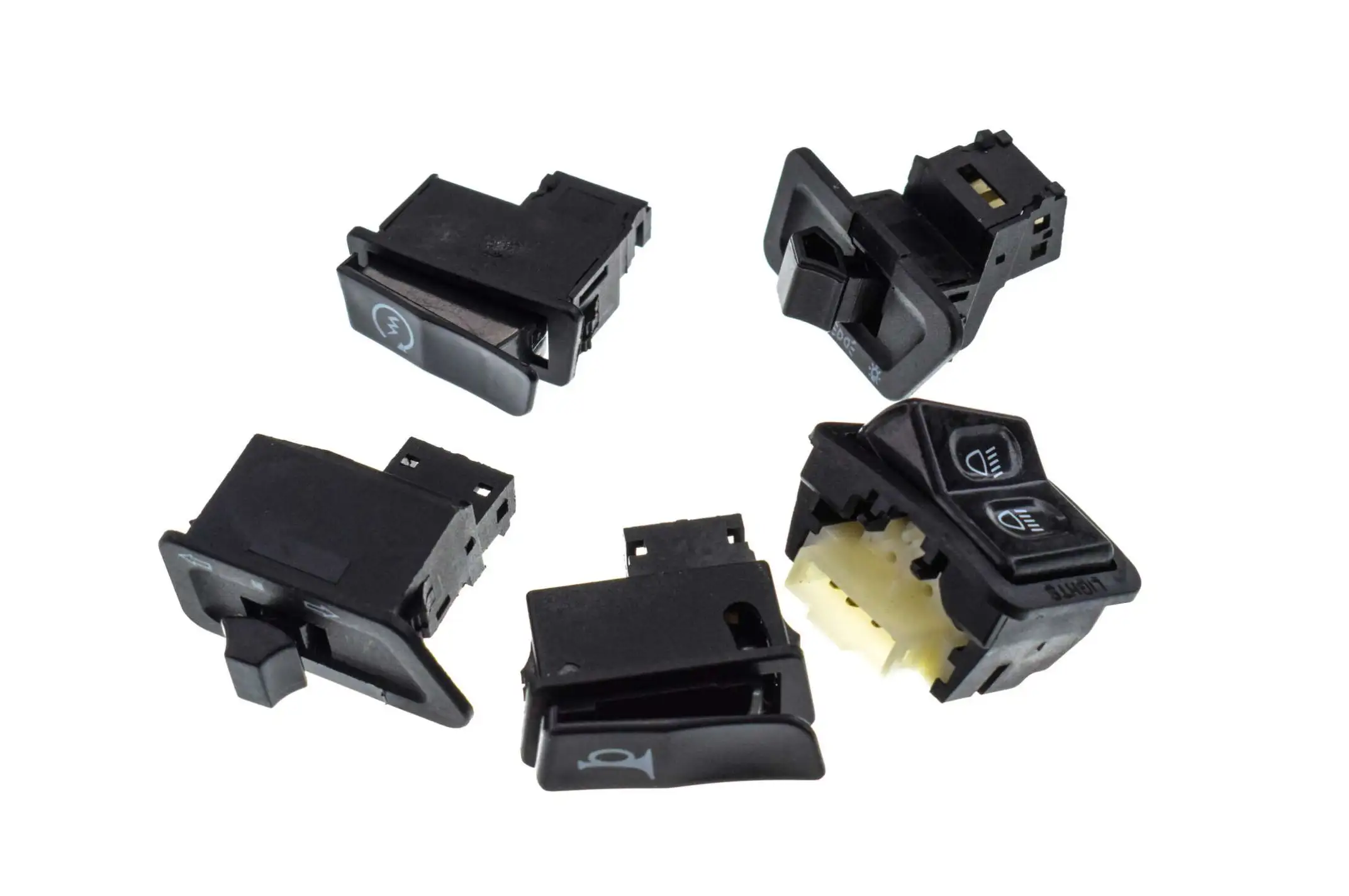 Кнопки руля (набор) 4T GY6 50/150 (5шт) KOMATCU (mod.A)