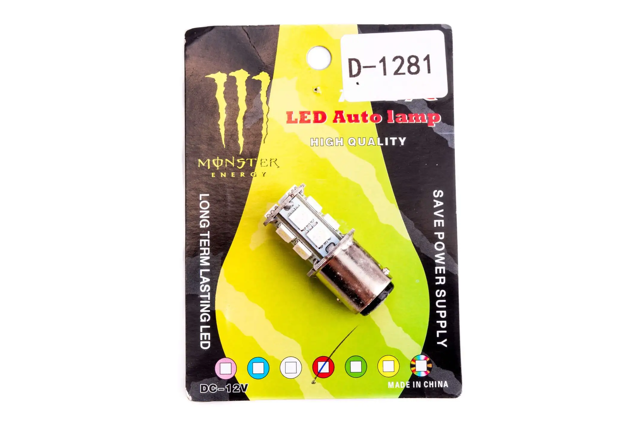 Лампа диодная S25 (стоп, габарит) MONSTER ENERGY GJCT