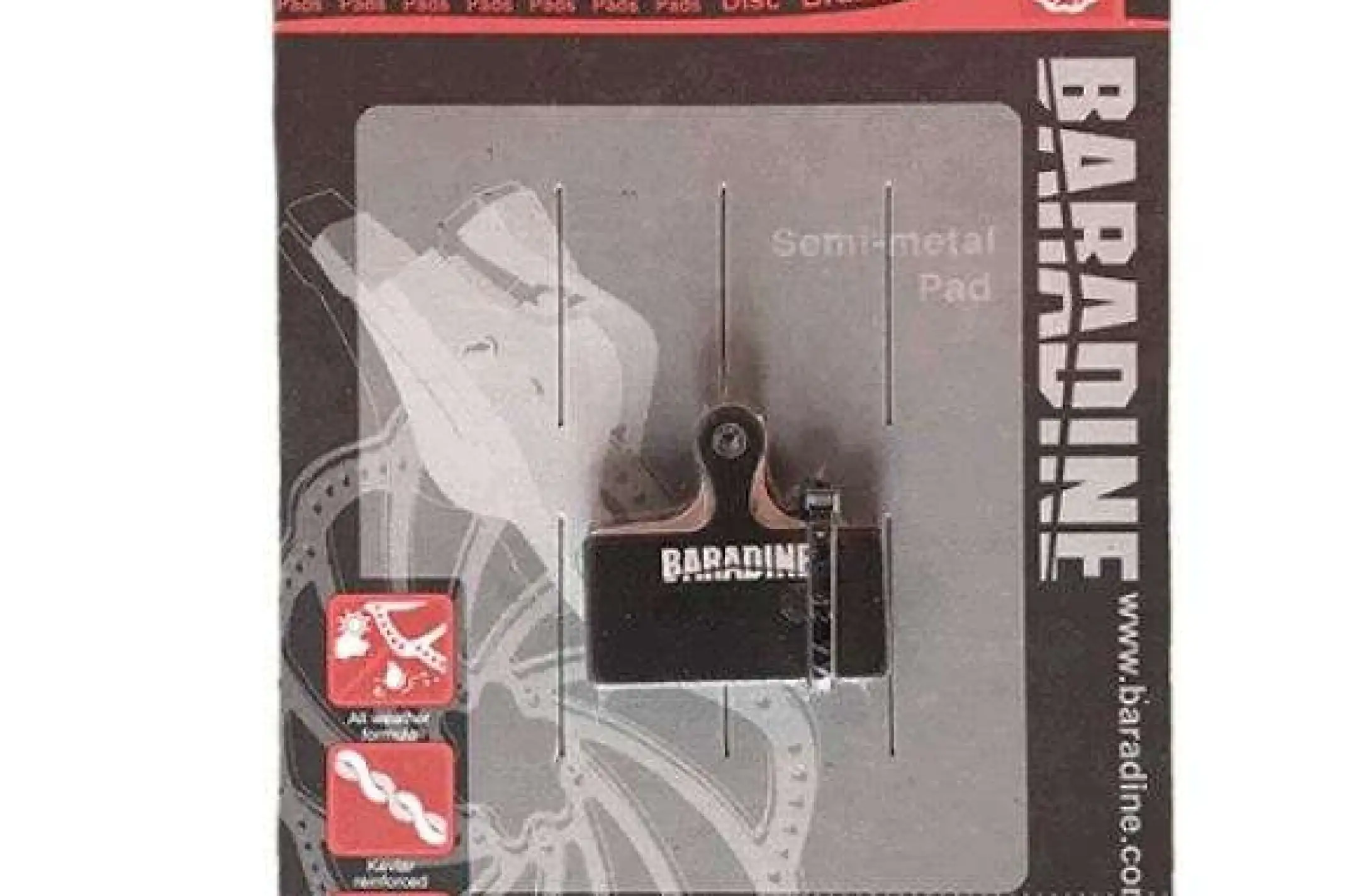 Колодки тормозные велосипедные (дисковые) Baradine DS-52 KL