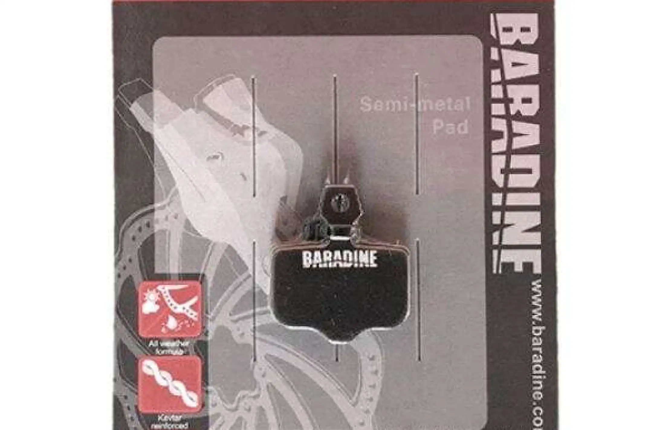 Колодки тормозные велосипедные (дисковые) Baradine DS-44 KL