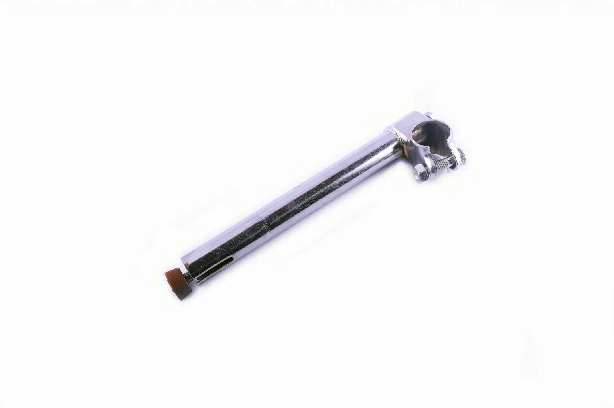 Вынос руля велосипеда (под рулевую резьбовую) (L-300mm, D-22mm) (хром) KL