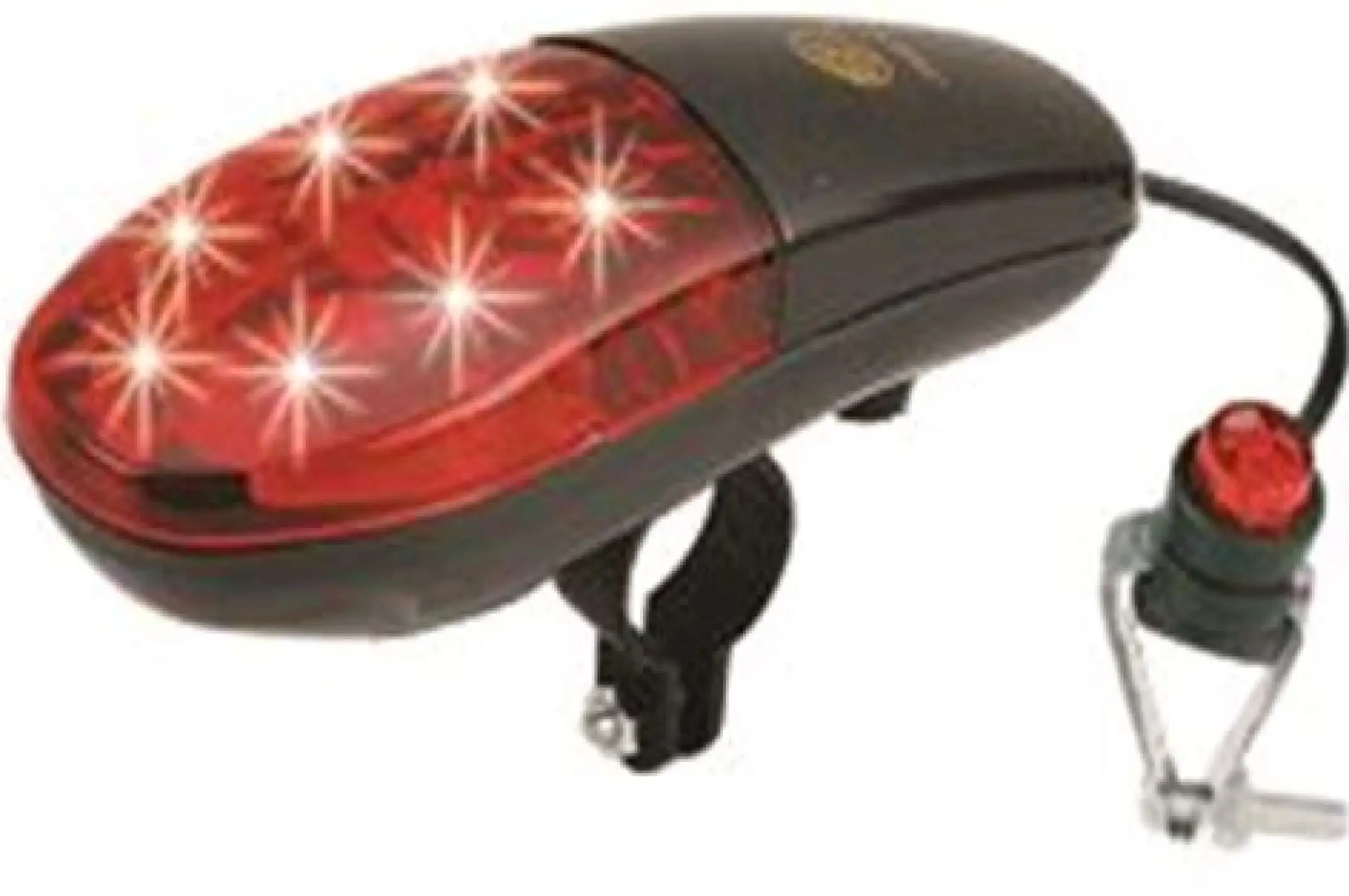 Сигнал   велосипедный с подсветкой (банан)   (черно- красный, 7 LED) (mod:JY-251) KL