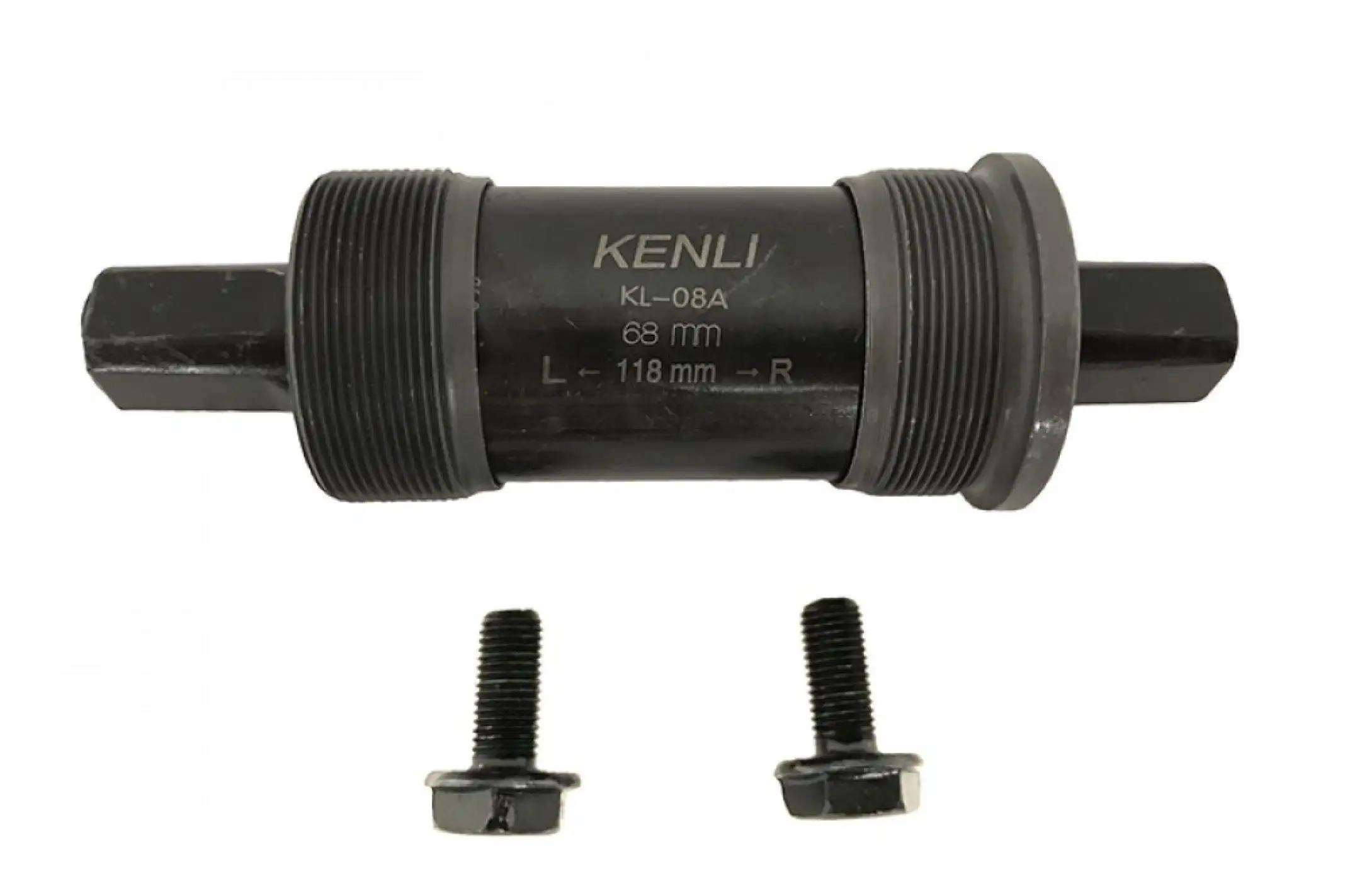 Каретка велосипедная неразборная (квадрат) (L-118mm) Kenli KL-08A KL