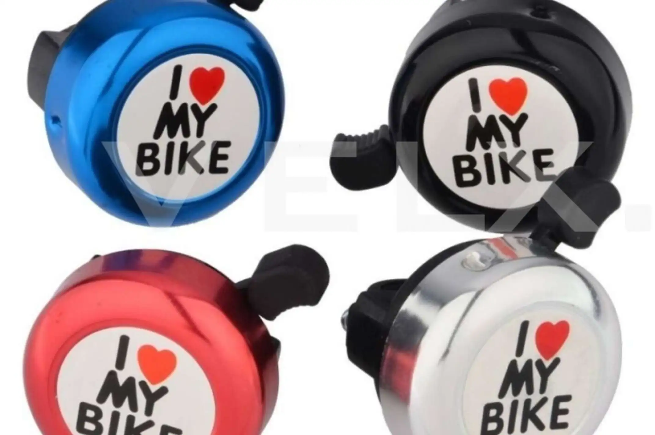Звонок велосипедный (I LOVE MI BIKE) (цвет в ассортименте) (mod:B278/4A) YKX (mod.A)