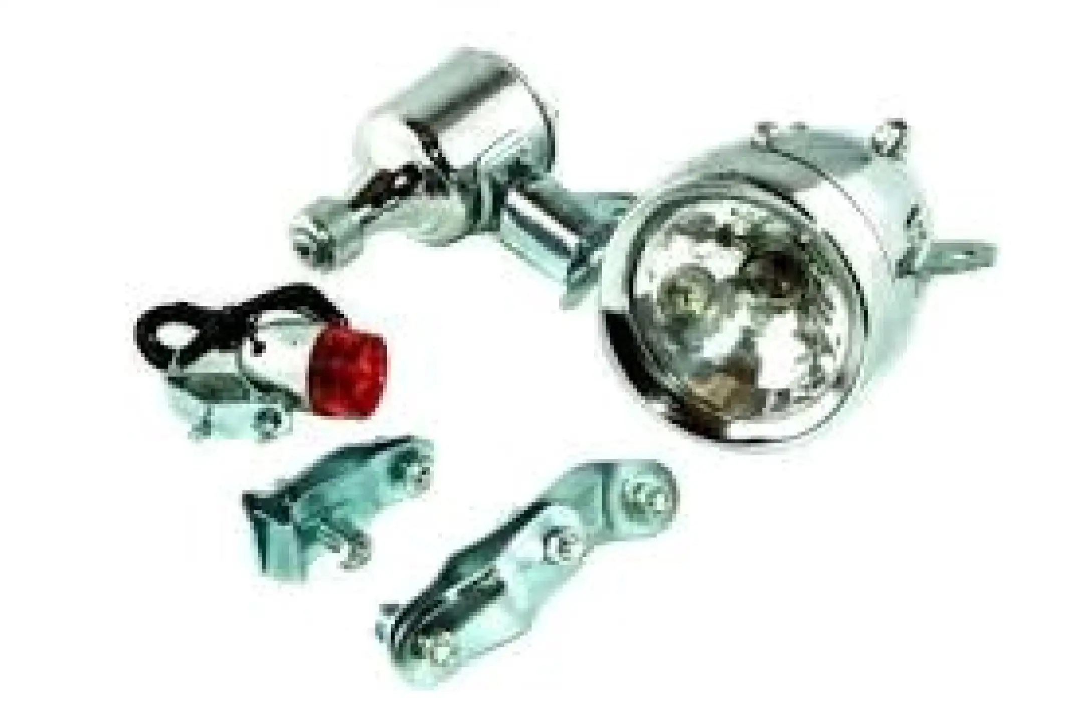 Оптика велосипедная (фара передняя, стоп задний, динамка 12V6W)   YKX   (mod.A)