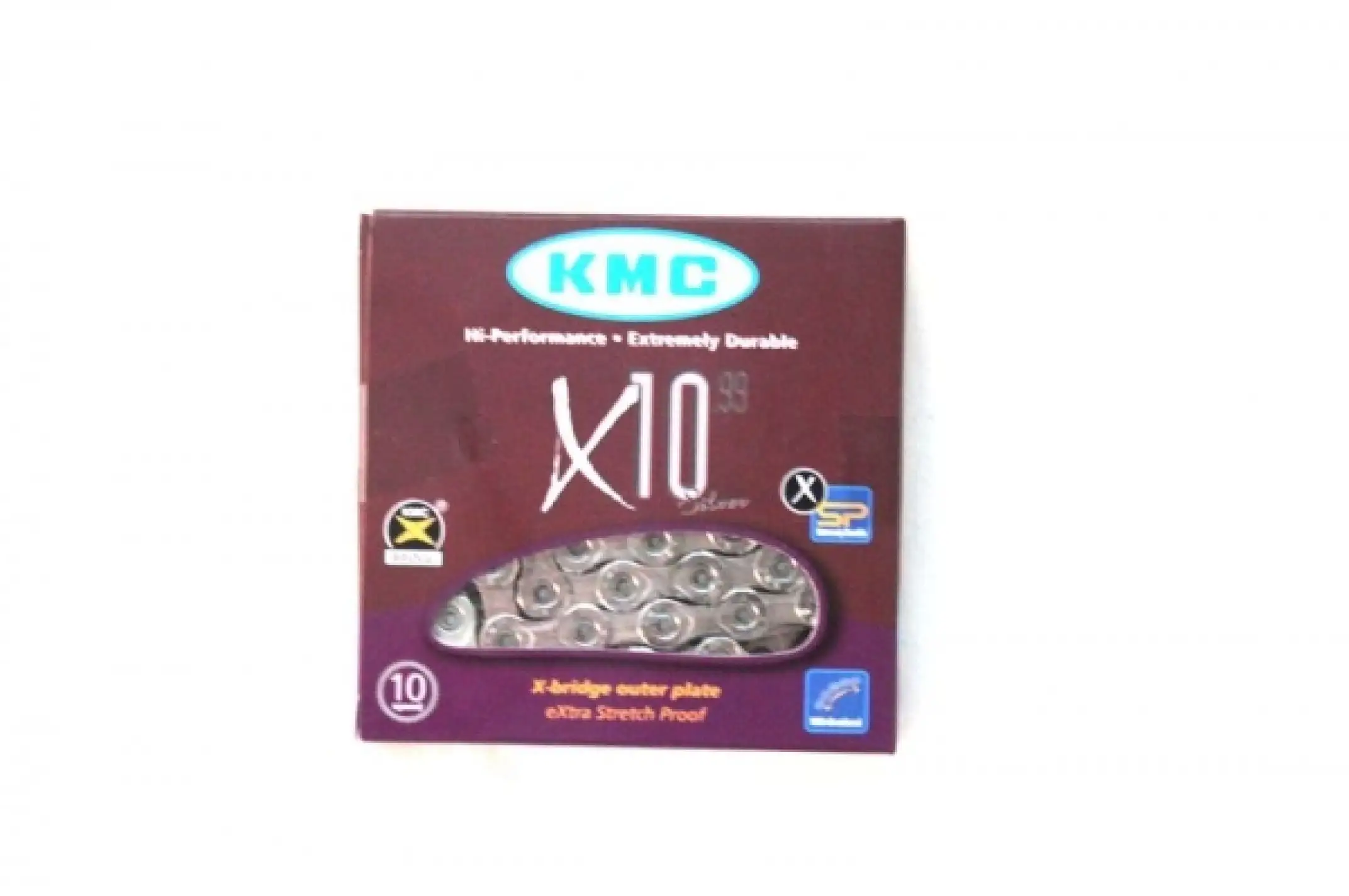 Цепь велосипедная   (1/2х11/128 116L)   (X10)   (KMC)   KL
