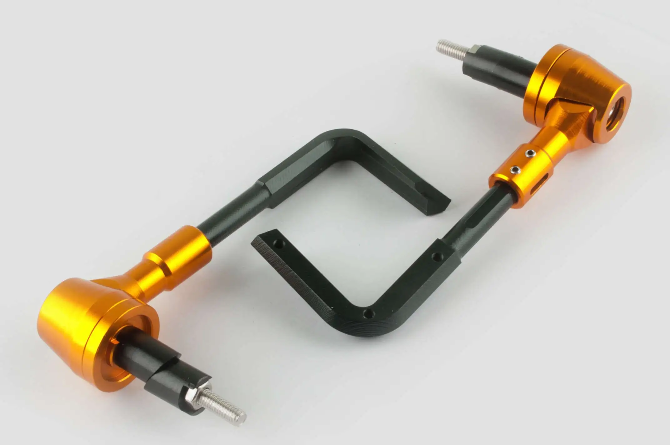 Отбойники руля (пара) с креплениями под защиту рук (желтые) RIDE IT