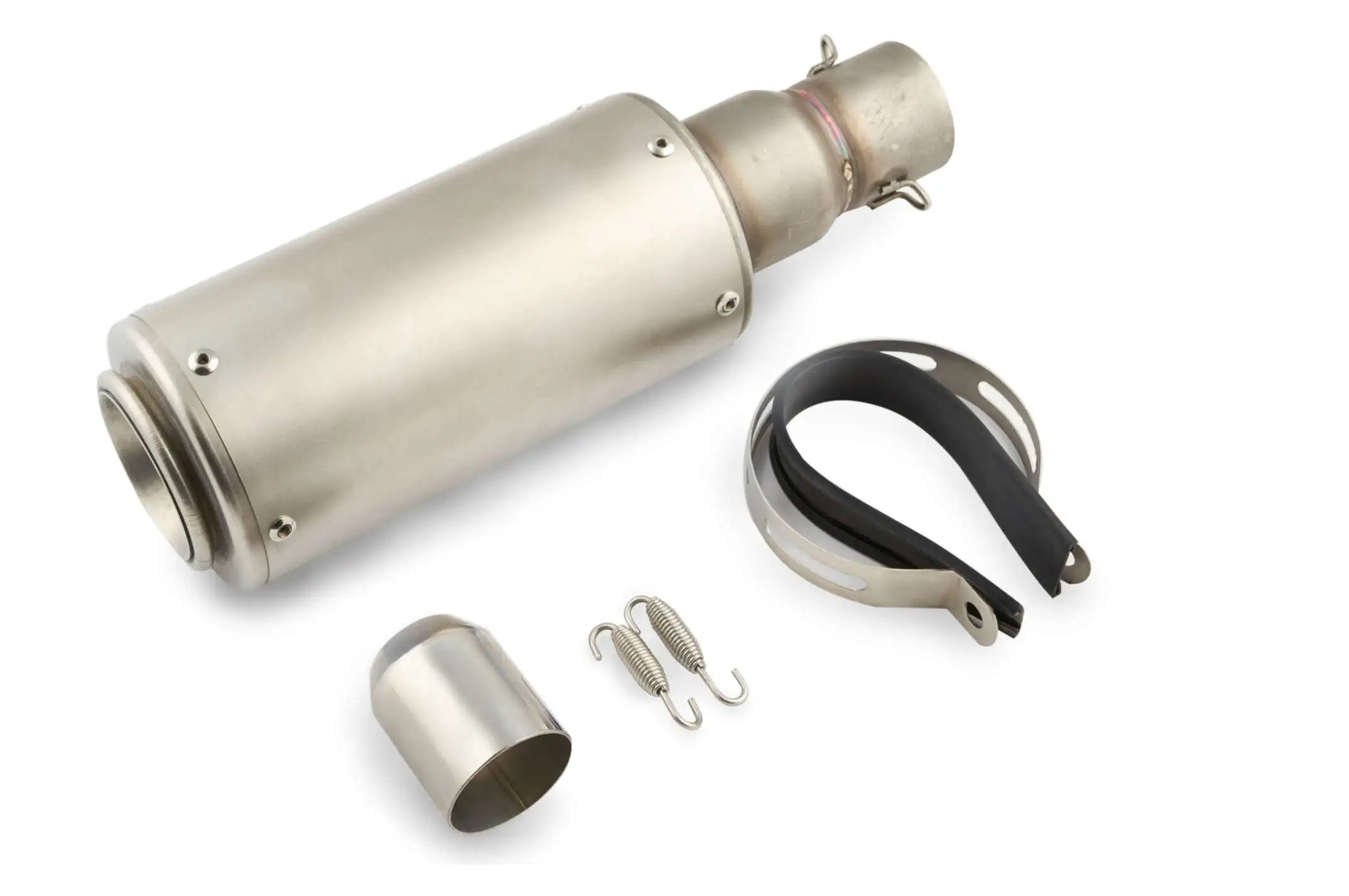 Глушитель (тюнинг)   325*100mm   (нержавейка, овал, серый, прямоток) (akrapovic)   118