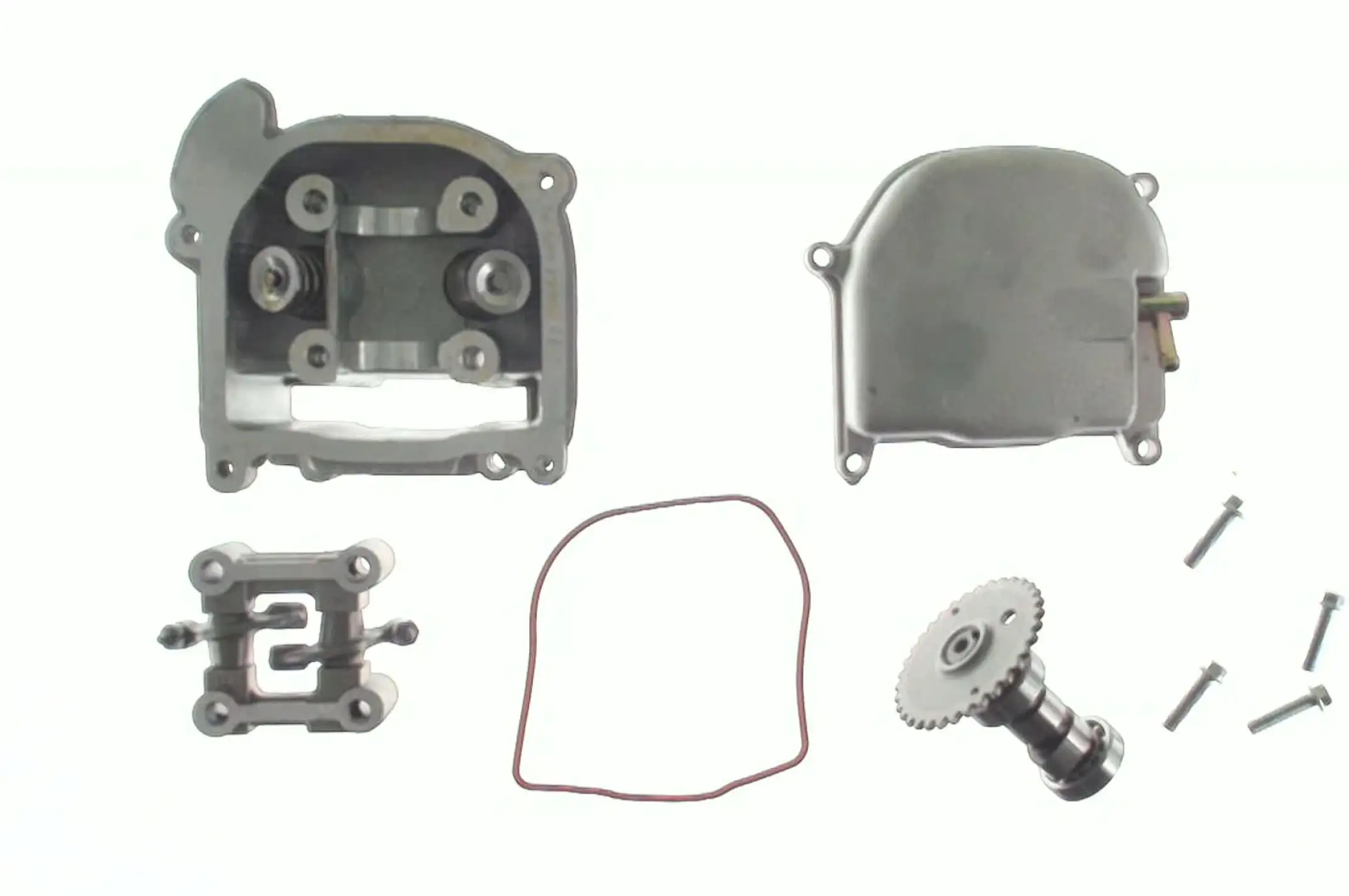 Головка цилиндра 4T GY6 100 (Ø50) (в сборе, +крышка) KOMATCU (mod.A)