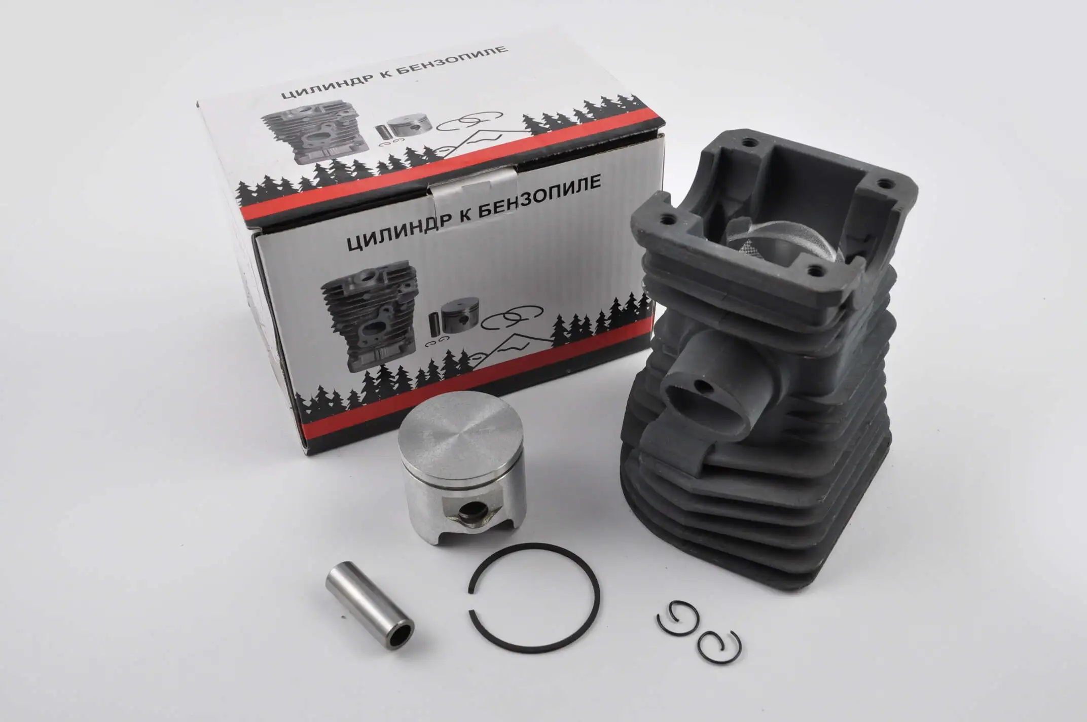 Поршневая б/п (ЦПГ) для Husqvarna 345 (Ø42) (черная) WOODMAN