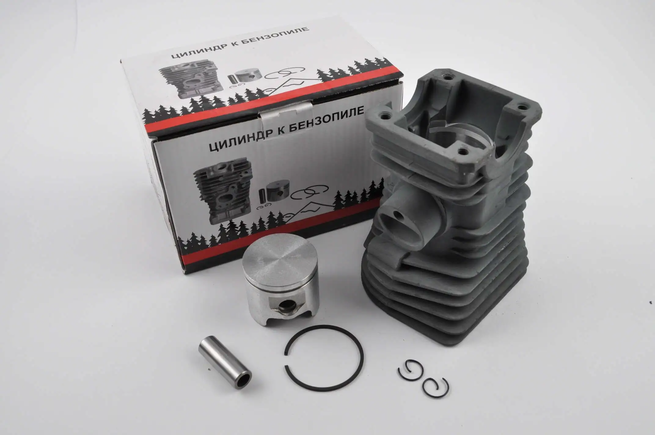 Поршневая б/п (ЦПГ)   для Husqvarna 350   (Ø44, высокая)   (черная)   WOODMAN