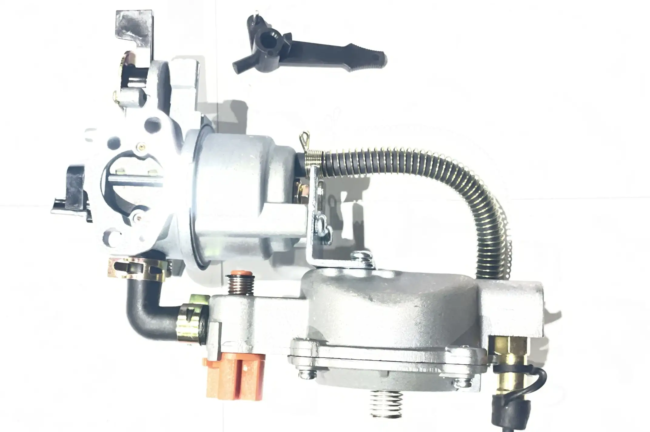 Карбюратор м/б, бензогенератор 168F/170F (6,5/7Hp) с газовым редуктором (пропан-бутан) (механизм рычажный) с переключателем LIBA