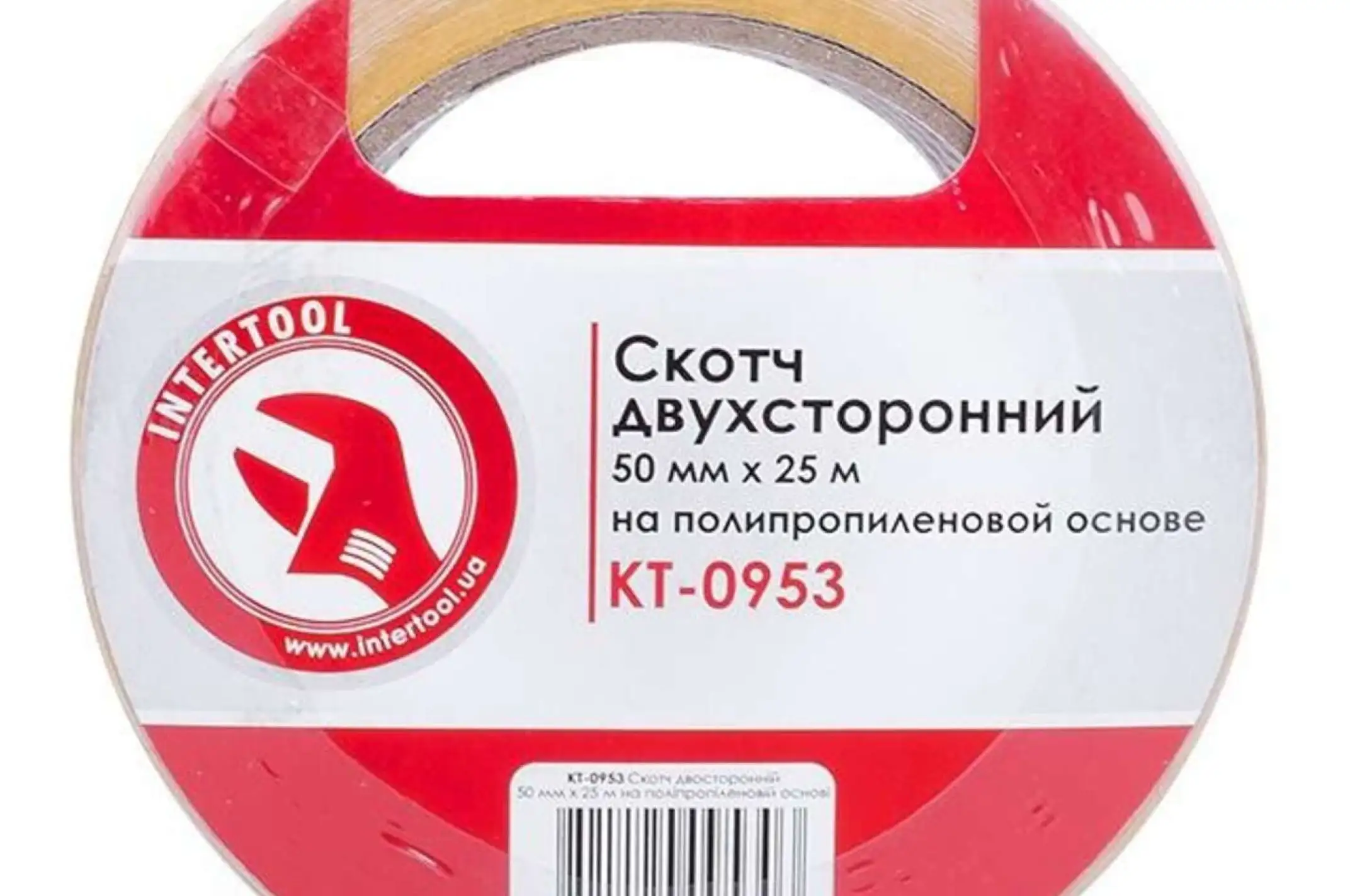 Скотч двухсторонний 50мм*25м на полипропиленовой основе.