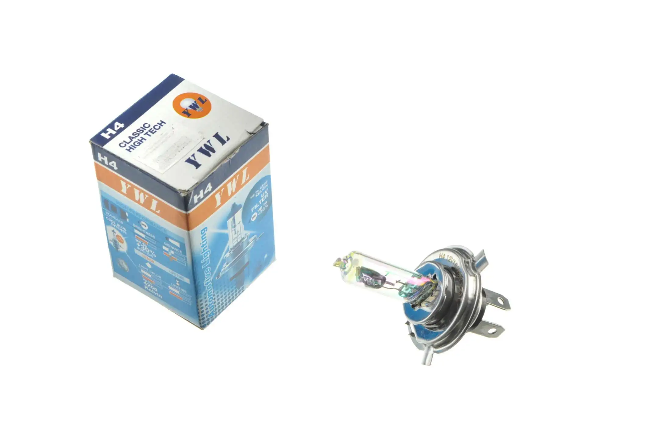 Лампа H4 (авто) 12V 18W/18W (хамелеон розовый) TOPCROWN