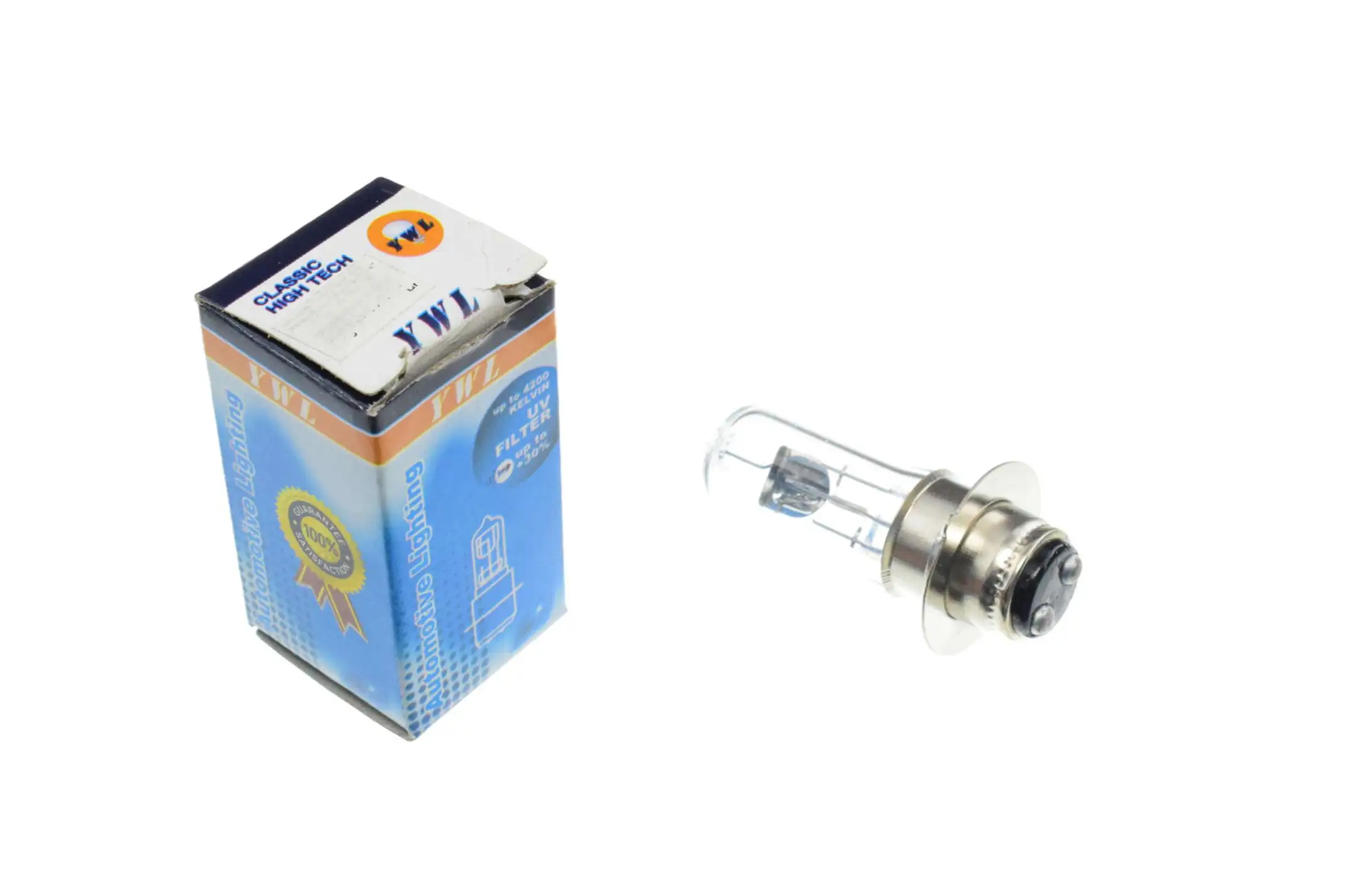 Лампа P15D-25-1 (1 ус) 12V 50W/50W (белая) YWL