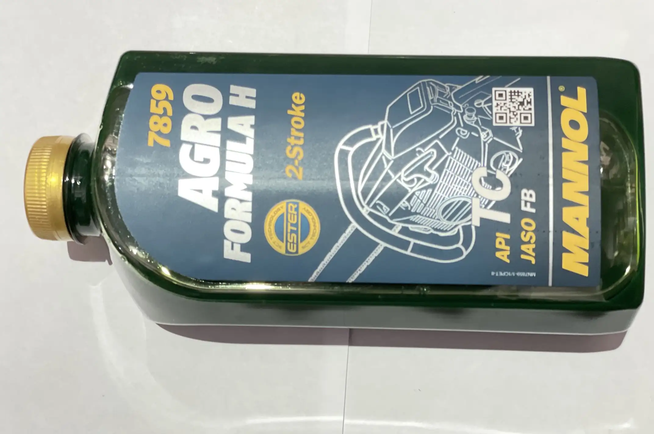 Масло 2T, 1л (минеральное, для бензопил и мотокос, 7859 Agro HSQ API TC) MANNOL
