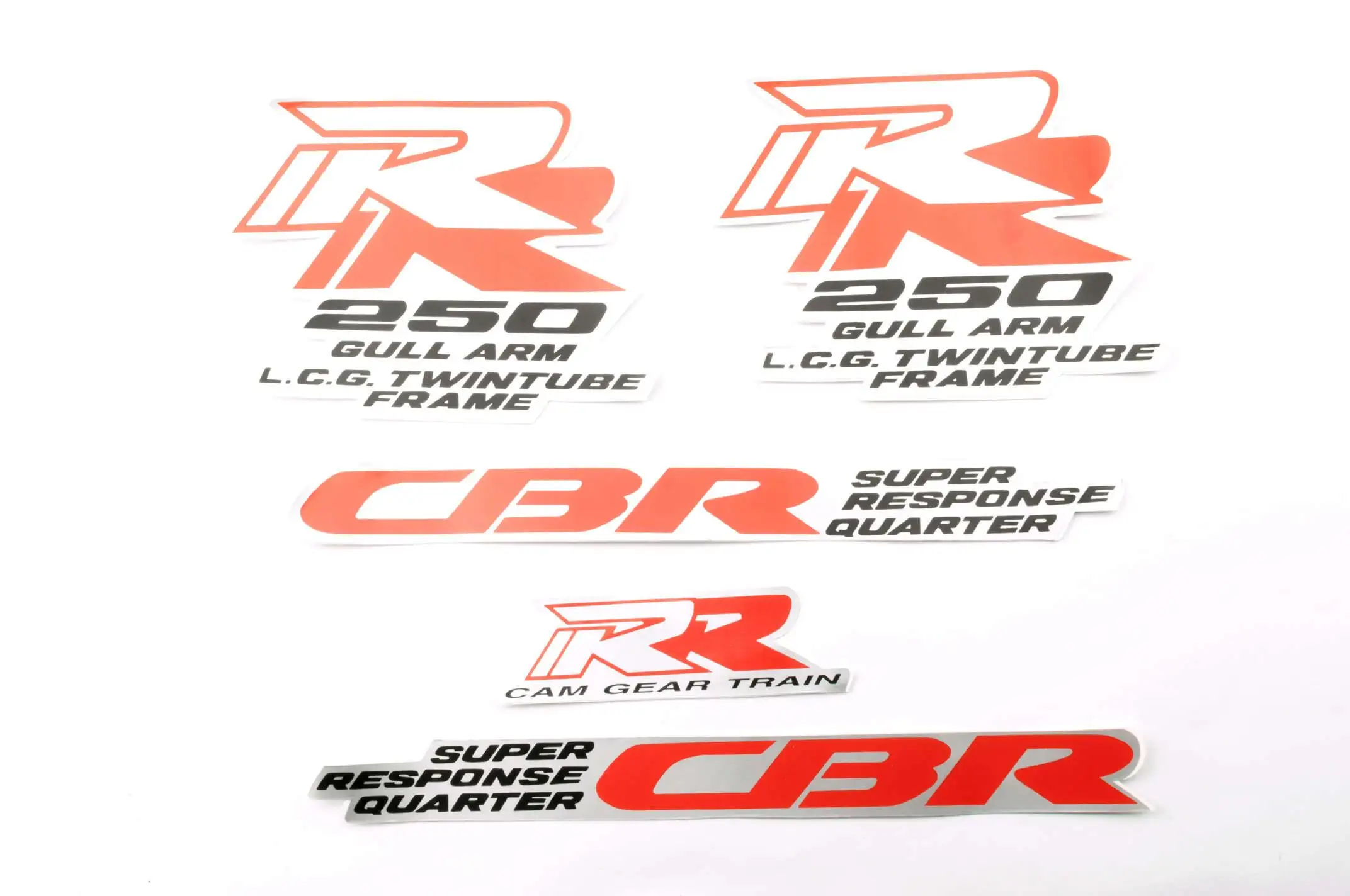 Наклейки (набор) Honda CBR250 (25х10см, 3шт) (#0912)