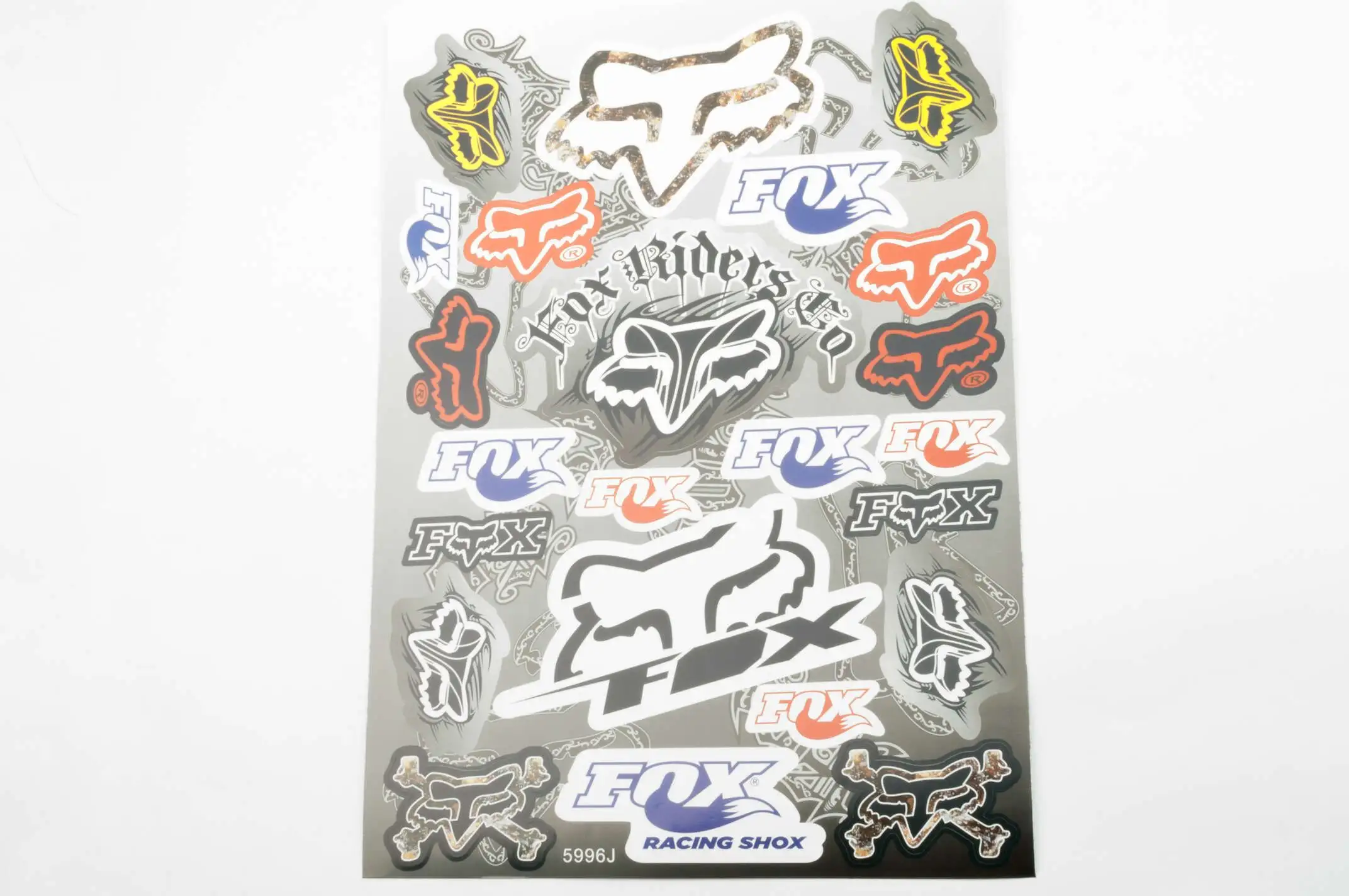 Наклейки (набор) спонсор FOX (32х24см) (#5996J)