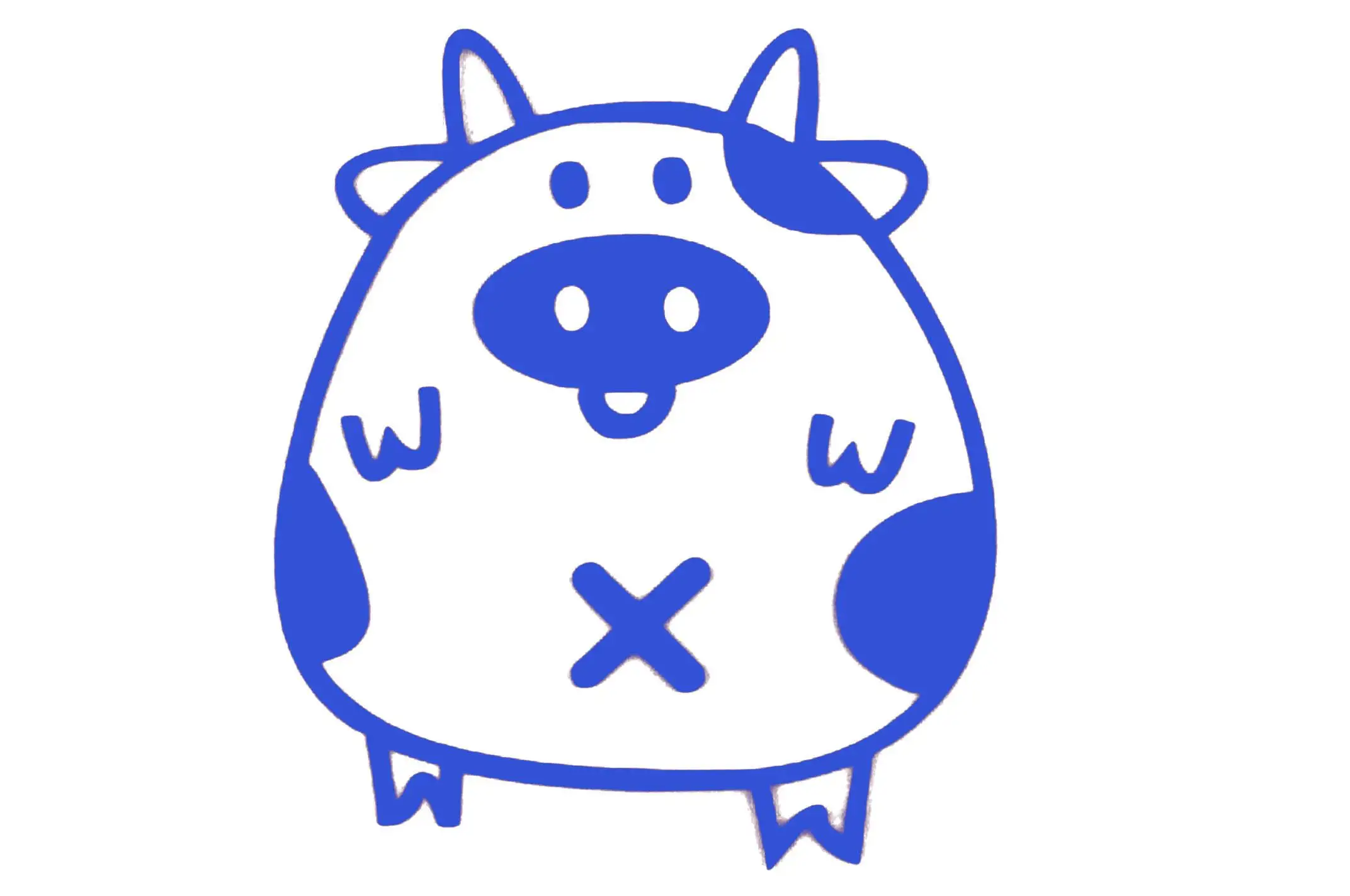 Наклейка   декор   PIG   (синяя)   (#HQ5)