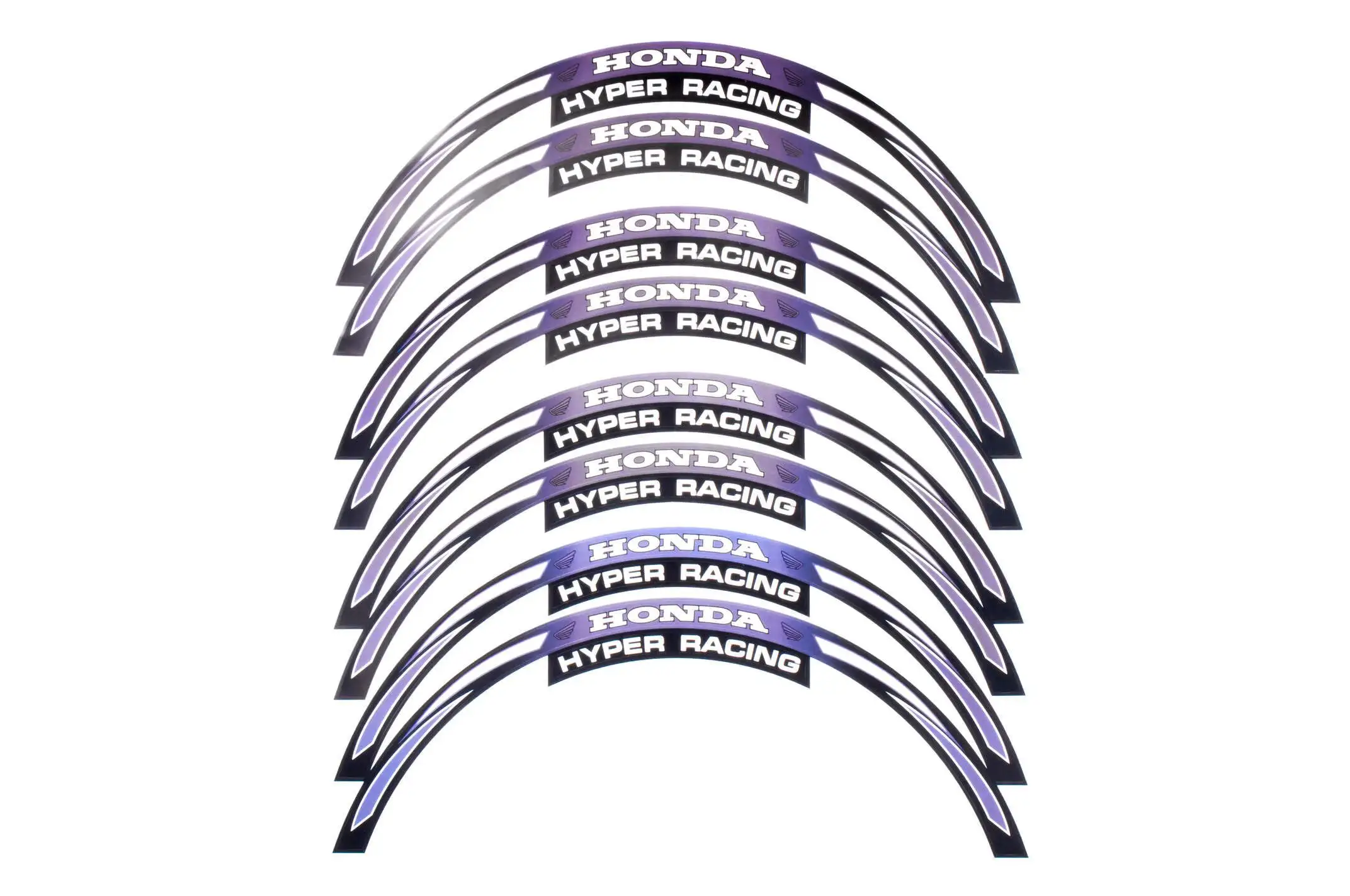 Наклейка на колесо 17 Honda (фиолетовая, светоотражающая)