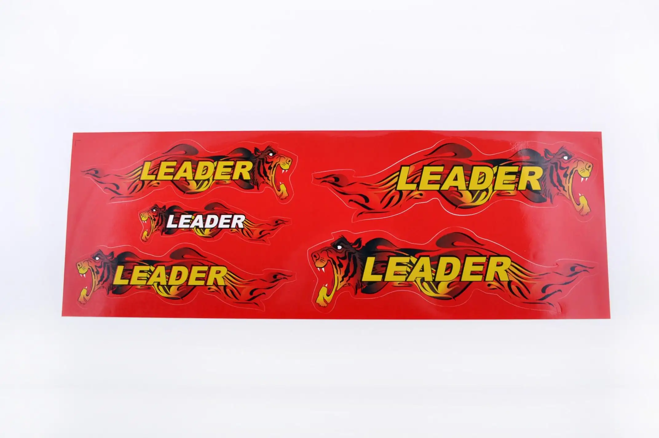 Наклейки (набор) LEADER (48х16см, красные) EVO