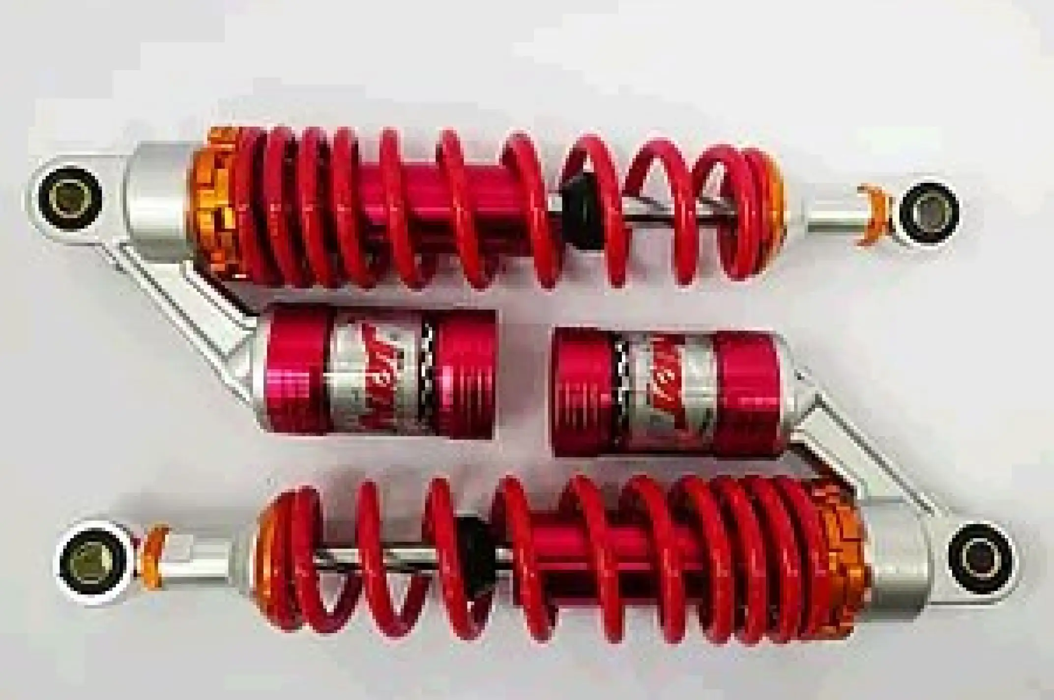 Амортизаторы (пара) Delta 340mm, газомасляные (красные) KOMATCU
