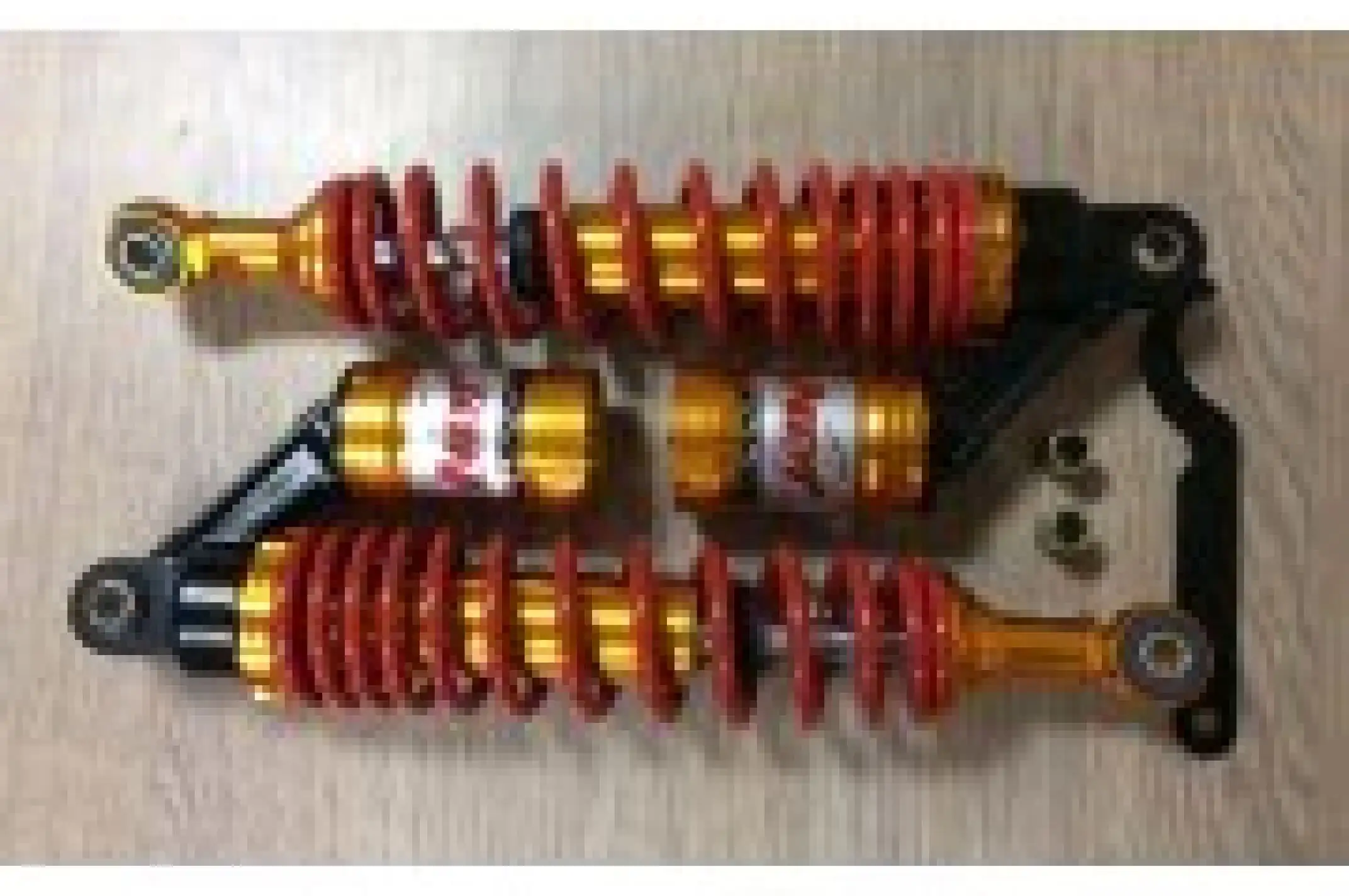 Амортизаторы (пара) Delta 330mm, газомасляные (красные) KOMATCU