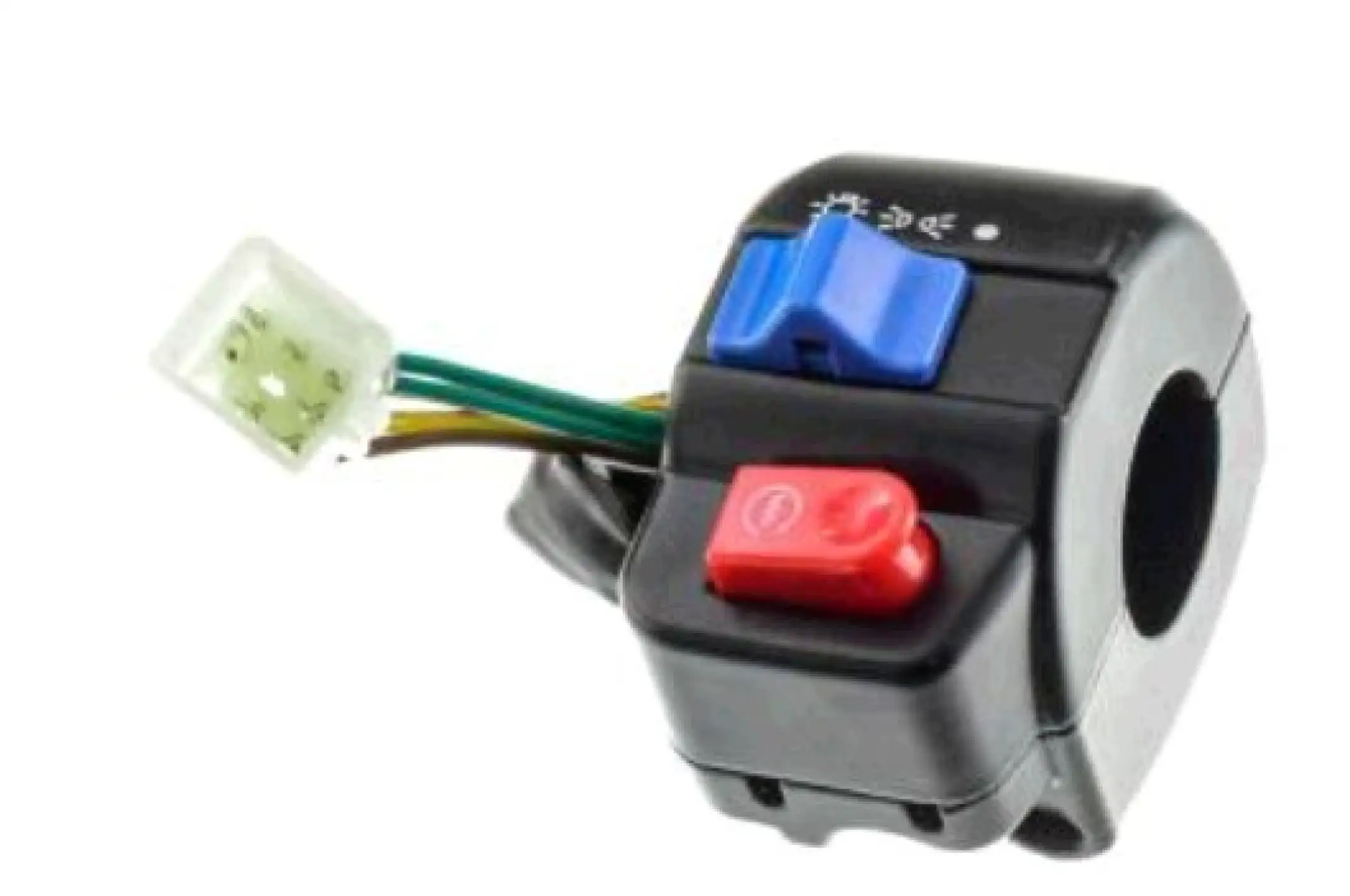 Блок кнопок руля (правый) 4T GY6 50 (диск) (черные) KOMATCU