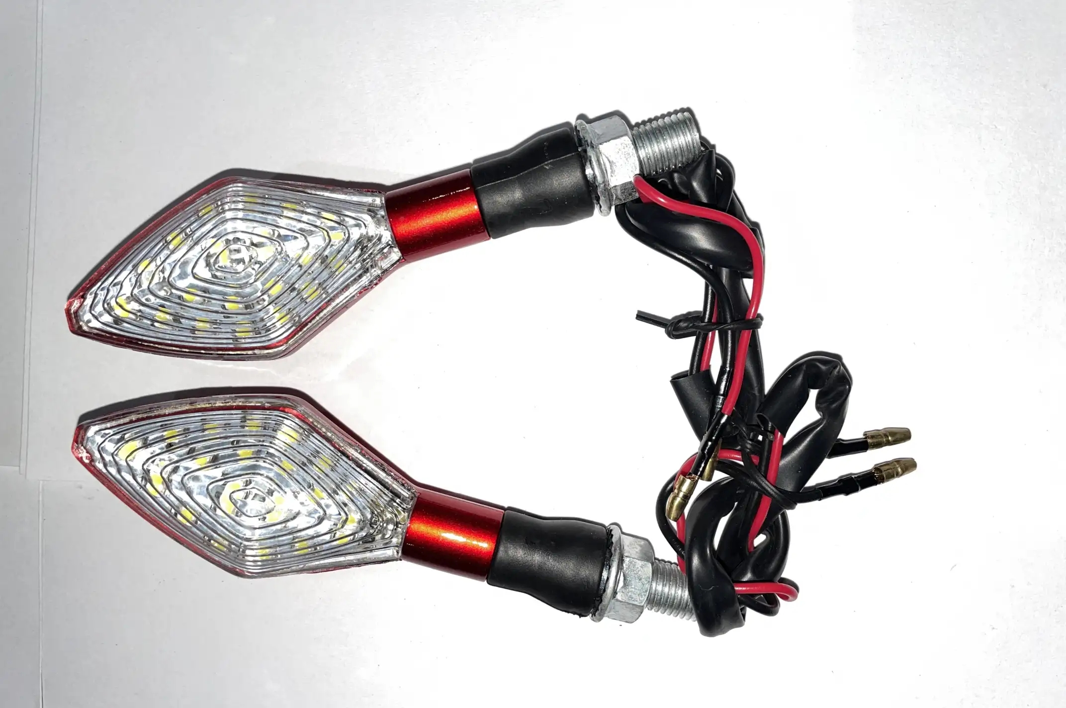 Поворот светодиодный, лодочка (15 LED, белое стекло) JS