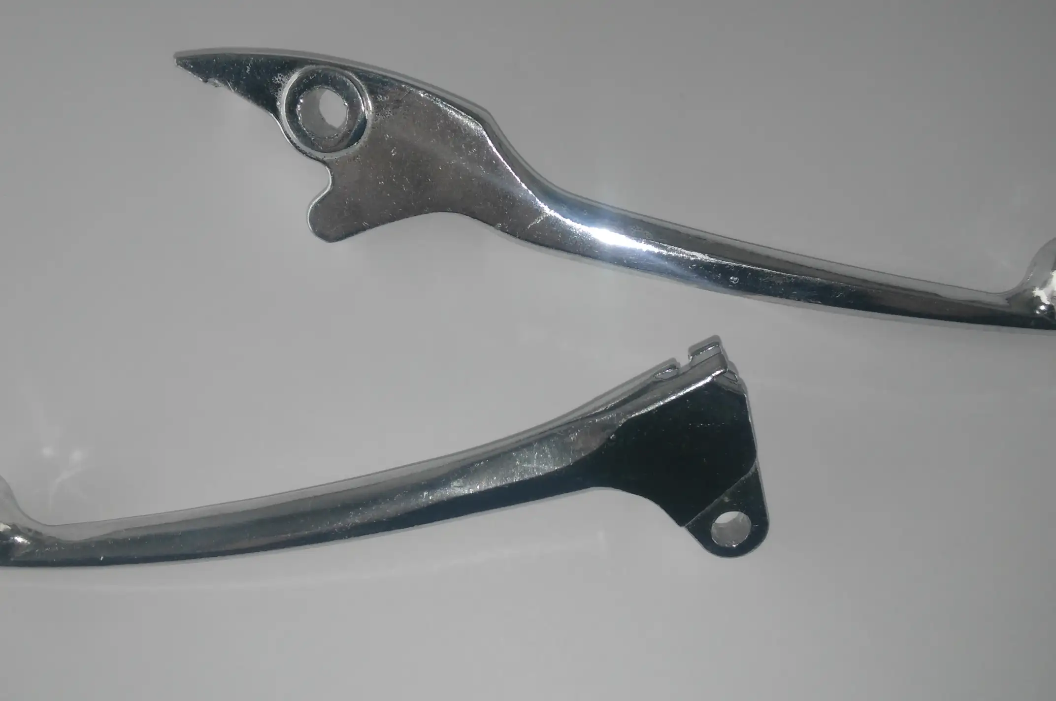 Рычаги руля Honda LEAD (голые) (диск/барабан, хром) EVO