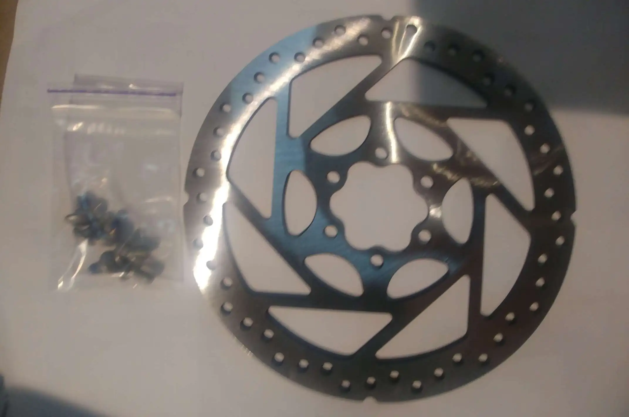 Диск тормозной   велосипедный   (mod:BL-027, Ø160mm, на 6 болтов)   DS