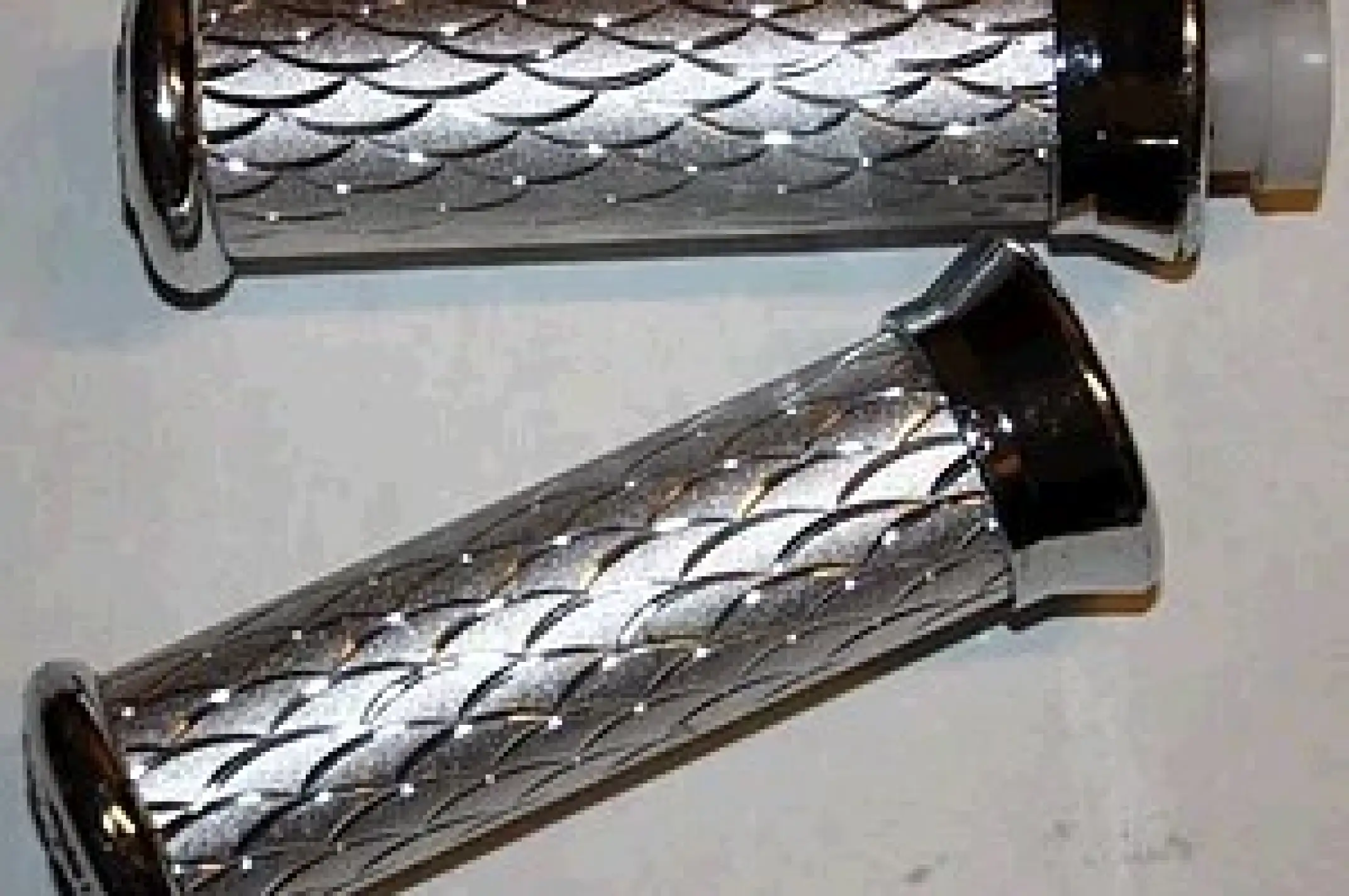 Ручки руля (алюминиевые серебро) EVO-2