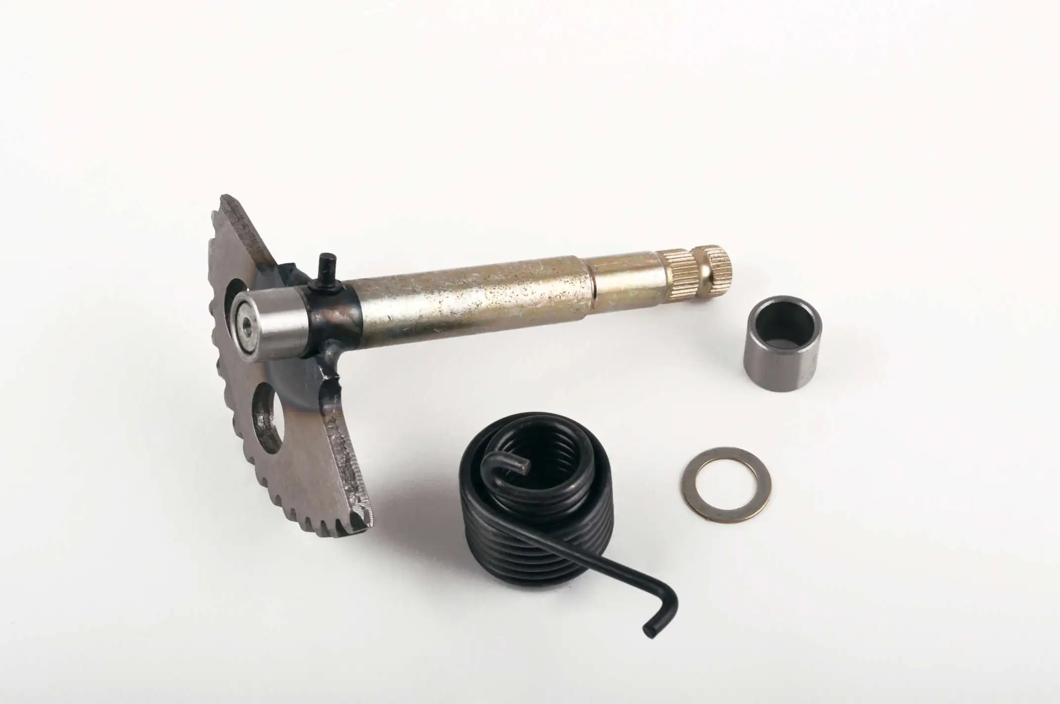 Сектор заводной (полумесяц) 4T GY6 125/150 (L-130mm) (+пружина, втулка) KICK