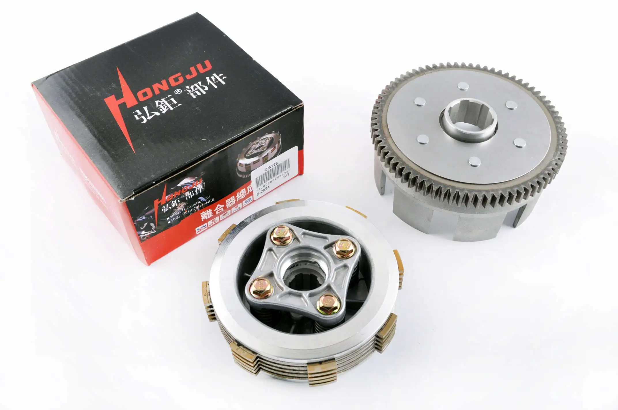 Корзина сцепления (в сборе)   4T CG125   (73 зуба)   HONGJU   (mod:A)