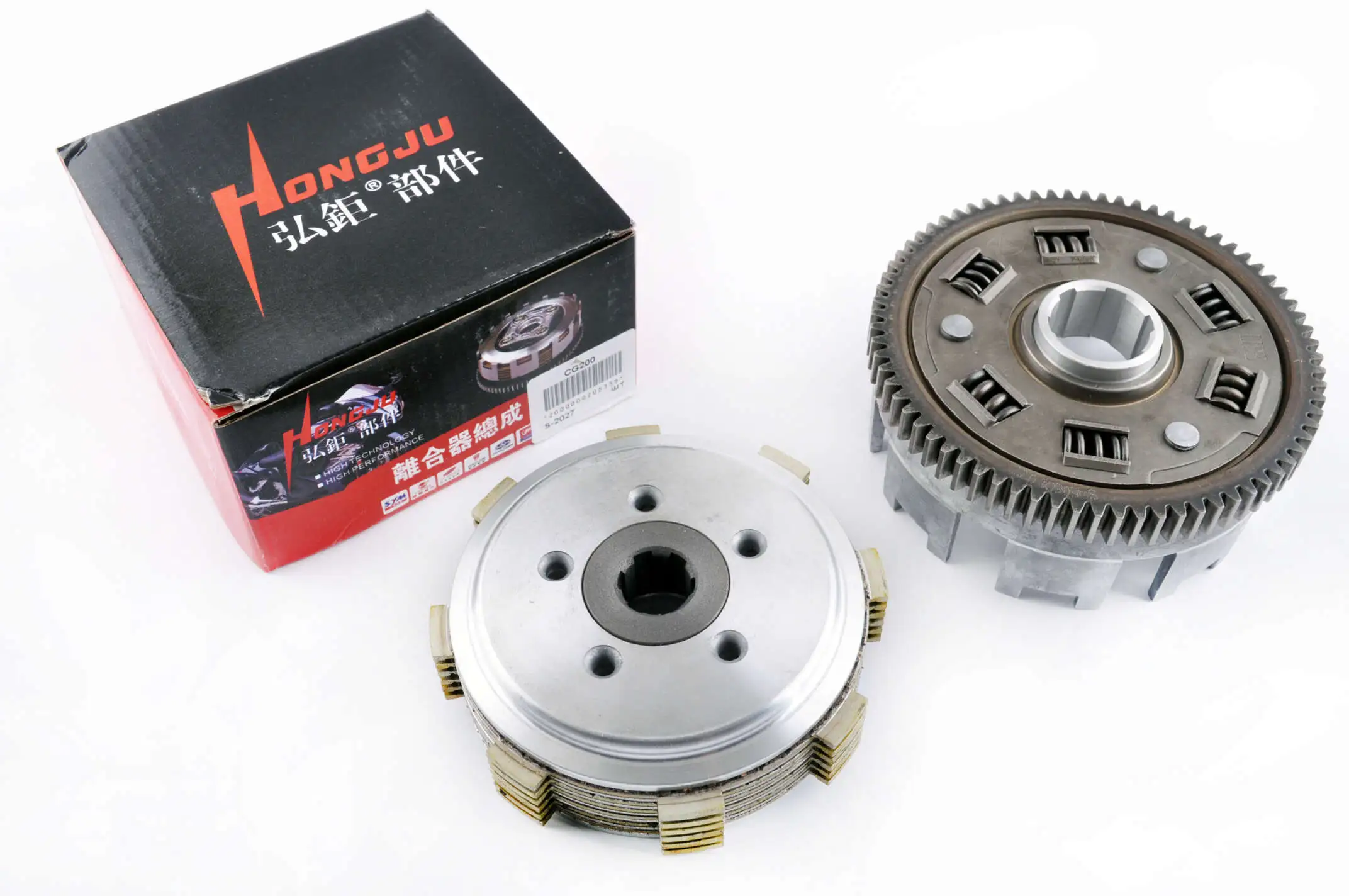 Корзина сцепления (в сборе) 4T CG200 HONGJU (mod:B)