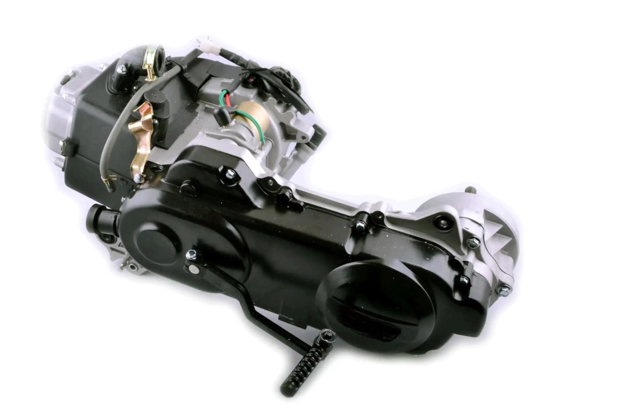 Двигатель 4T GY6 80cc (139QMA, длинный) (12 колесо, под 2 амортизатора) AMG