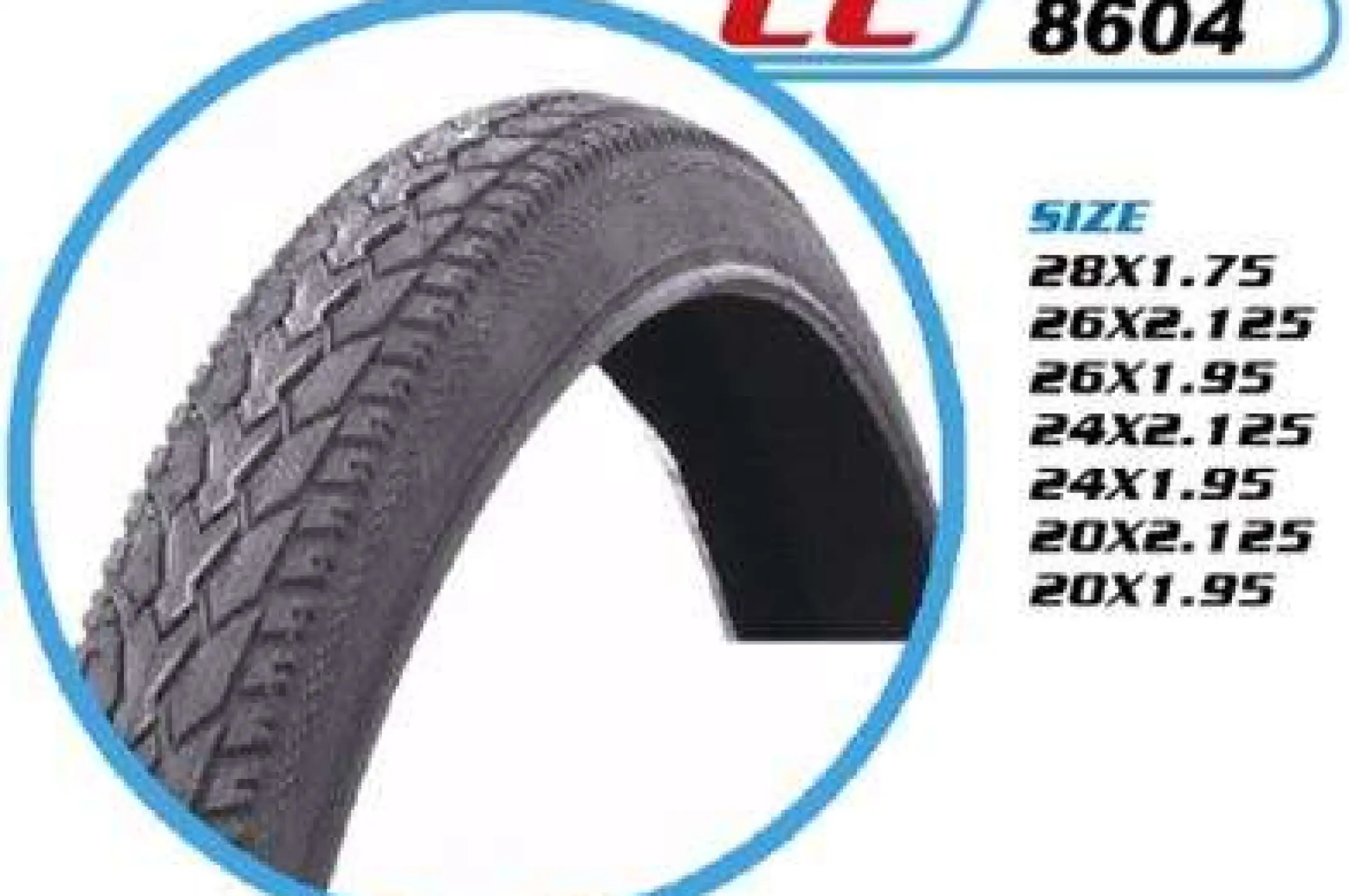 Велосипедная шина 24 * 1,95 (СС-8604) (DURRO) LTK