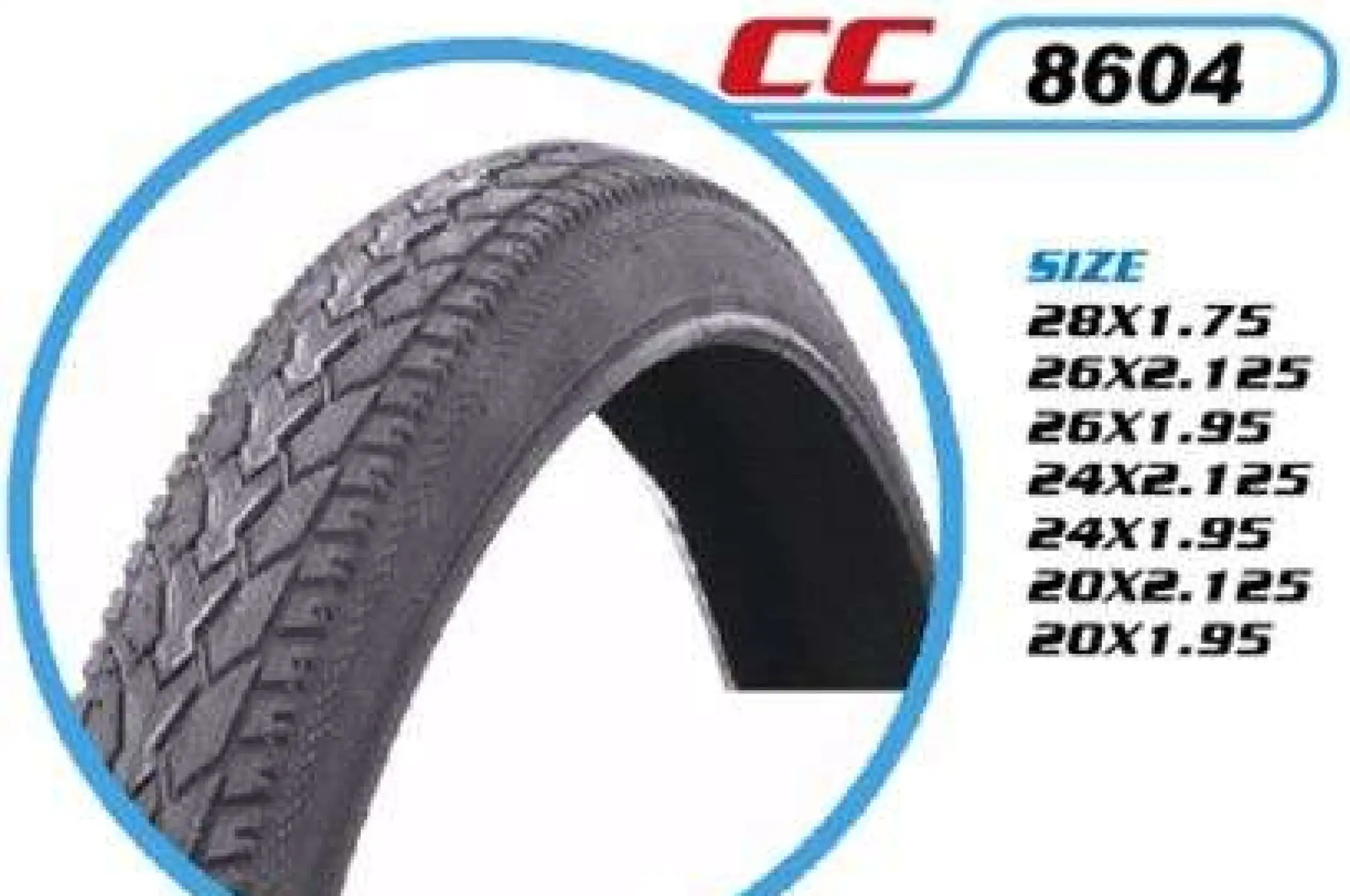 Велосипедная шина 26 * 2,125 (СС-8604) (DURRO) LTK