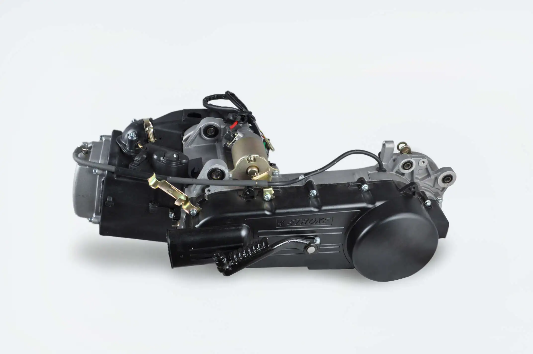 Двигатель 4T GY6 150cc (157QMJ) (13 колесо, под два амортизатора)