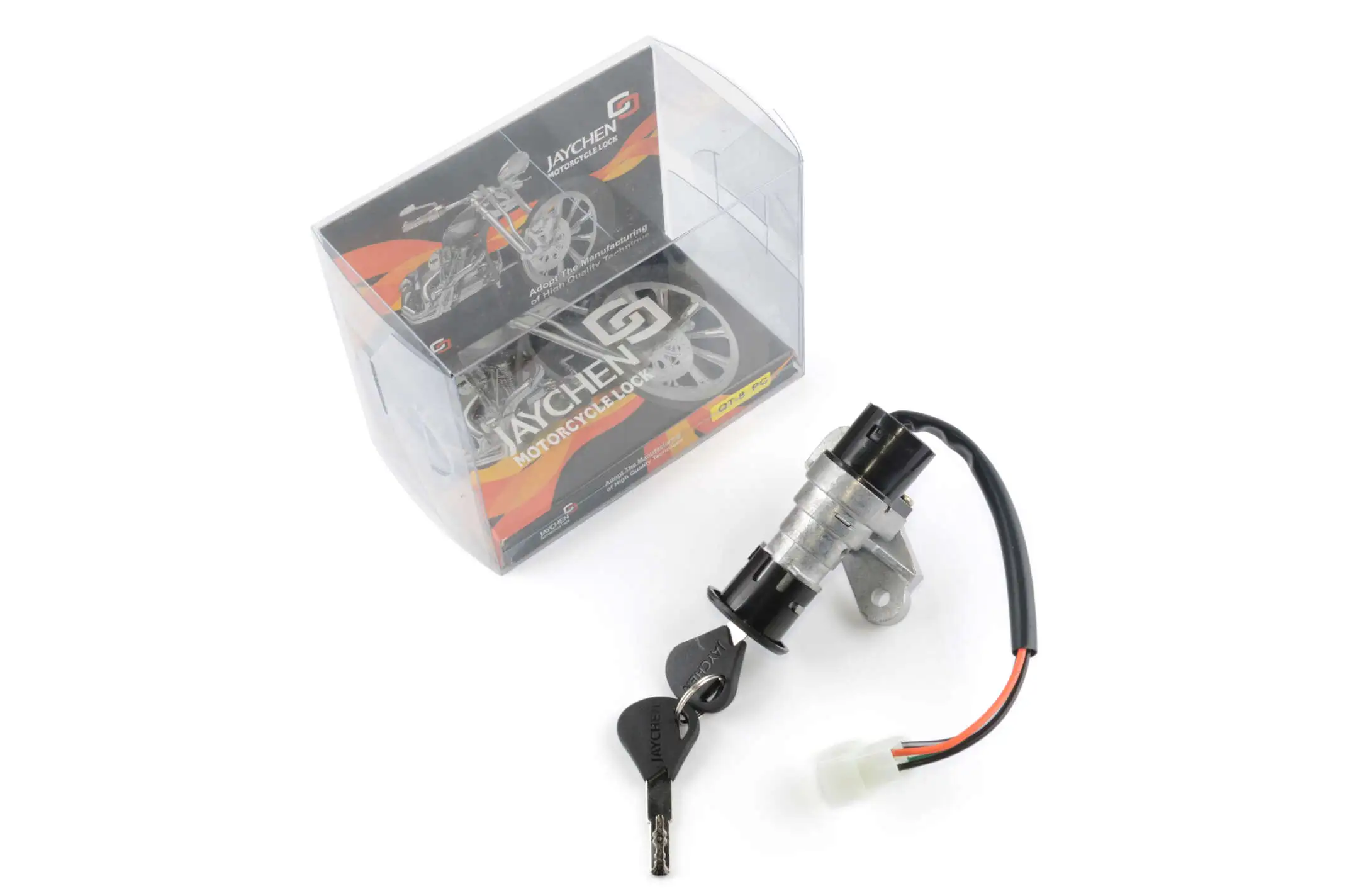 Замок зажигания (голый)   Suzuki LETS II   (4 провода)   JAYCHEN