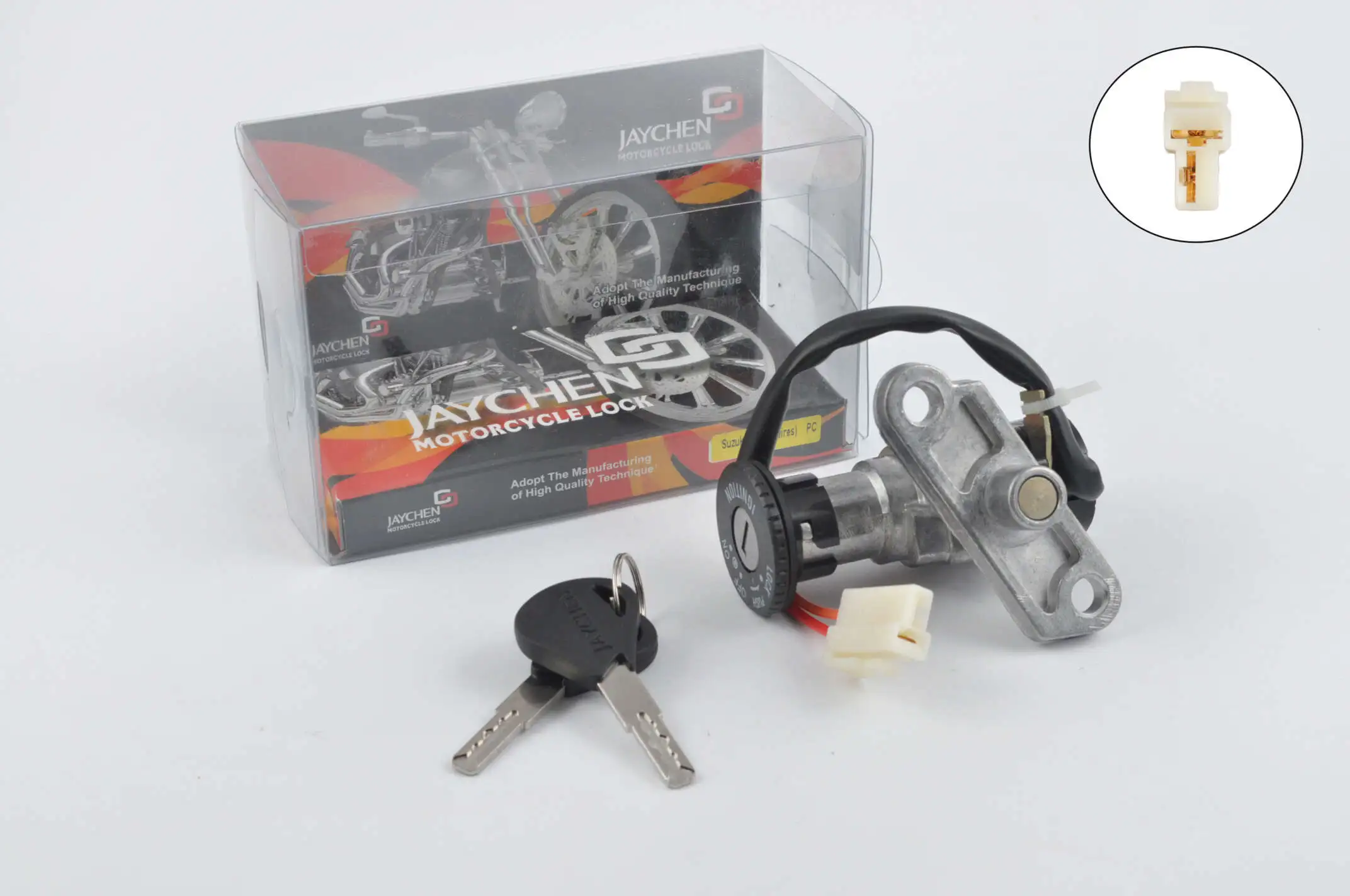 Замок зажигания (голый)   Suzuki LETS   (2 провода)   JAYCHEN
