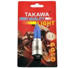 Лампа BA20D (2 уса) 12V 35W/35W (супер белая, высокая, конусная) (блистер) TAKAWA