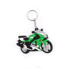 Брелок резиновый байк KAWASAKI (зеленый) (#YSK020)