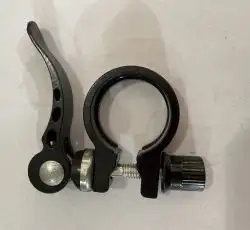 Хомут трубы подседельной велосипеда (крепление эксцентрик) (черный) DS