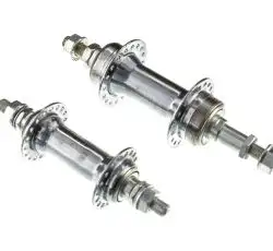 Втулки велосипеда (перед/зад) (в сборе, под трещетку, 36 спиц, хром) YKX