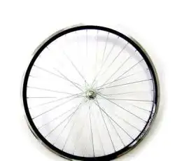 Обод велосипедный (в сборе) 26 (перед, 36 спиц, алюминий, диск. тормоз, черный) (двойной) пром подшипник VERE