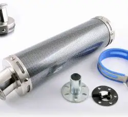 Глушитель (тюнинг)   300*90mm, креп. Ø48mm   (нержавейка, карбон mod:1, прямоток, тип:1)